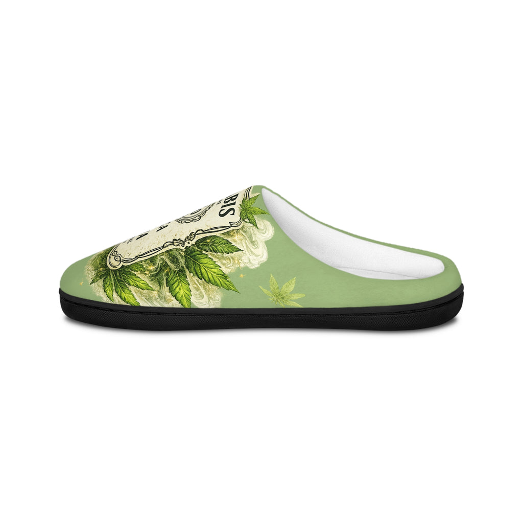 Cannabis Indica Santa 420 Women's Indoor Slippers