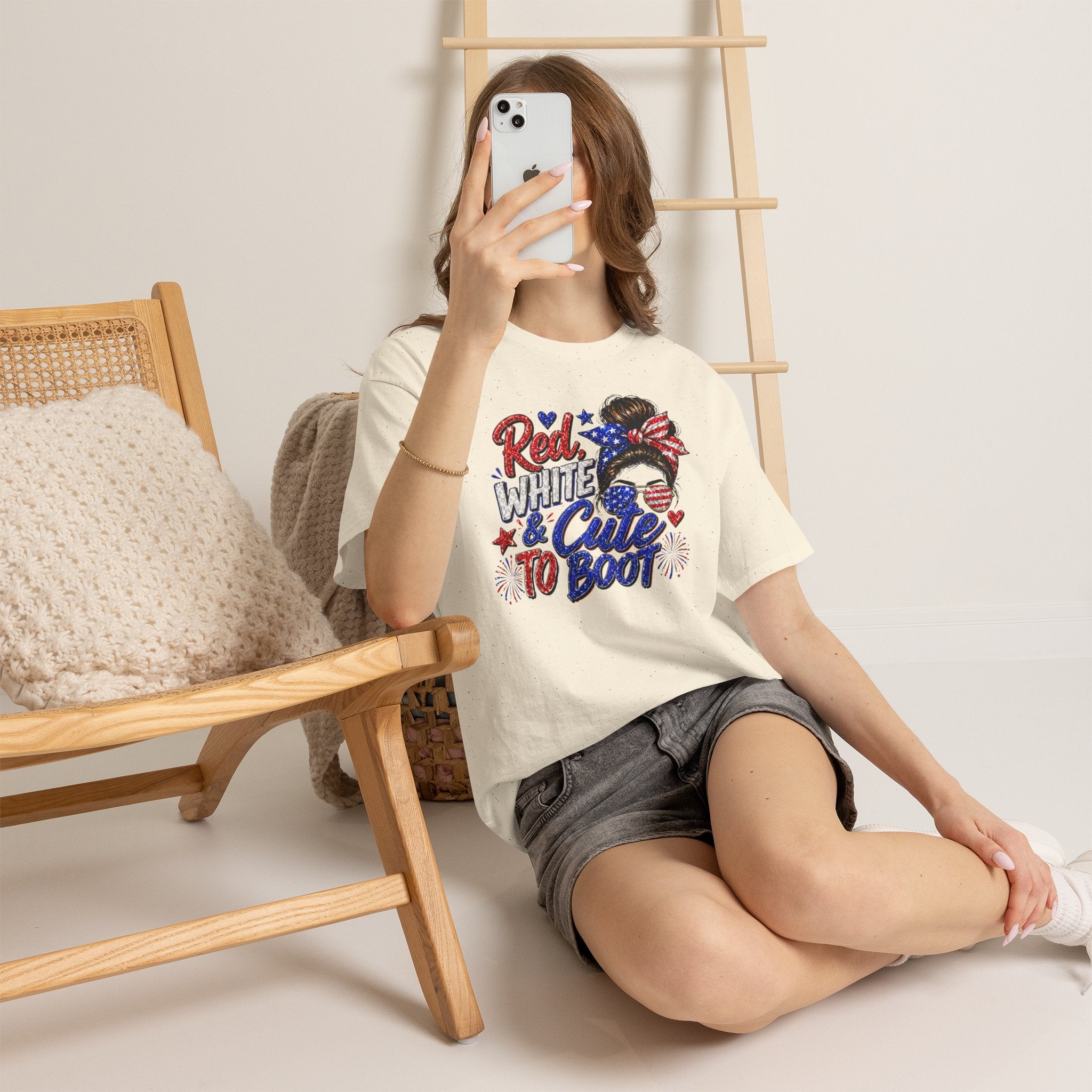 Patriotic 'Red White & Cute To Boot' Tee