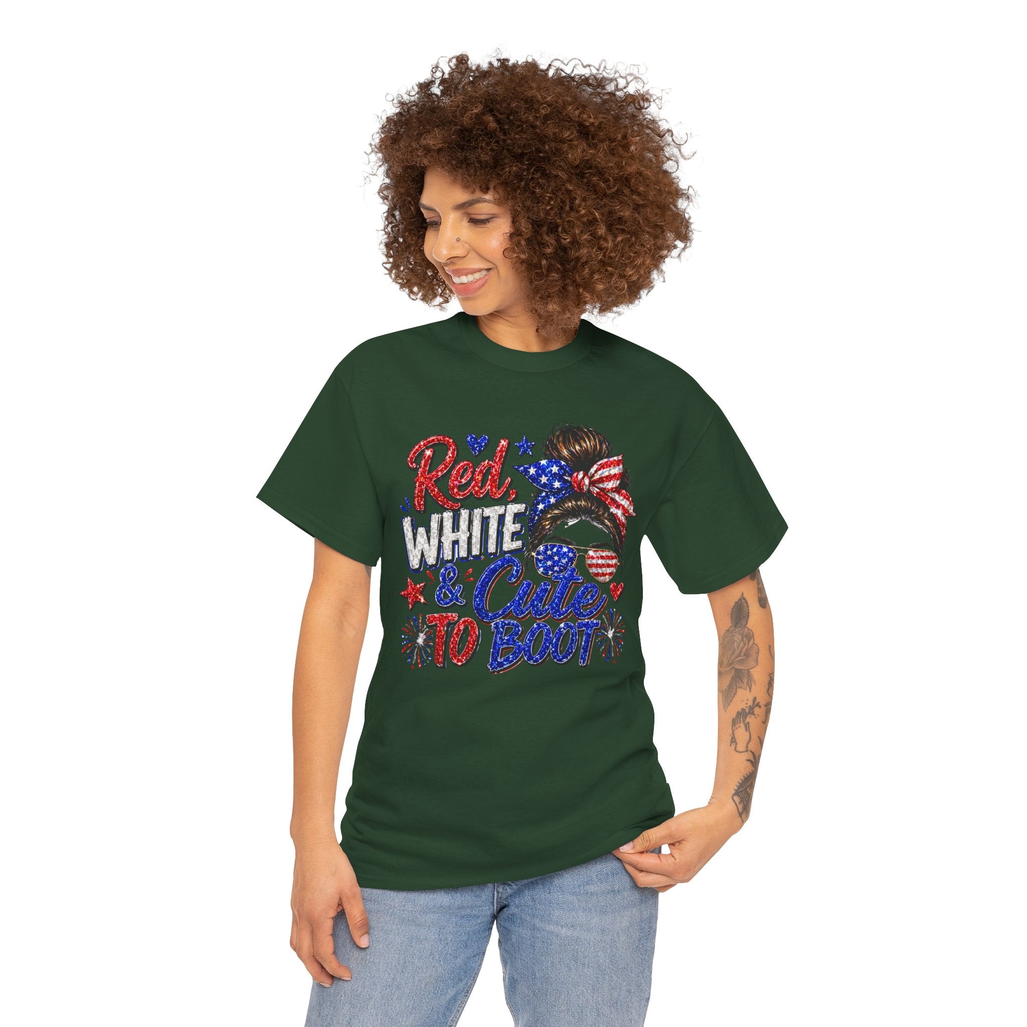 Patriotic 'Red White & Cute To Boot' Tee