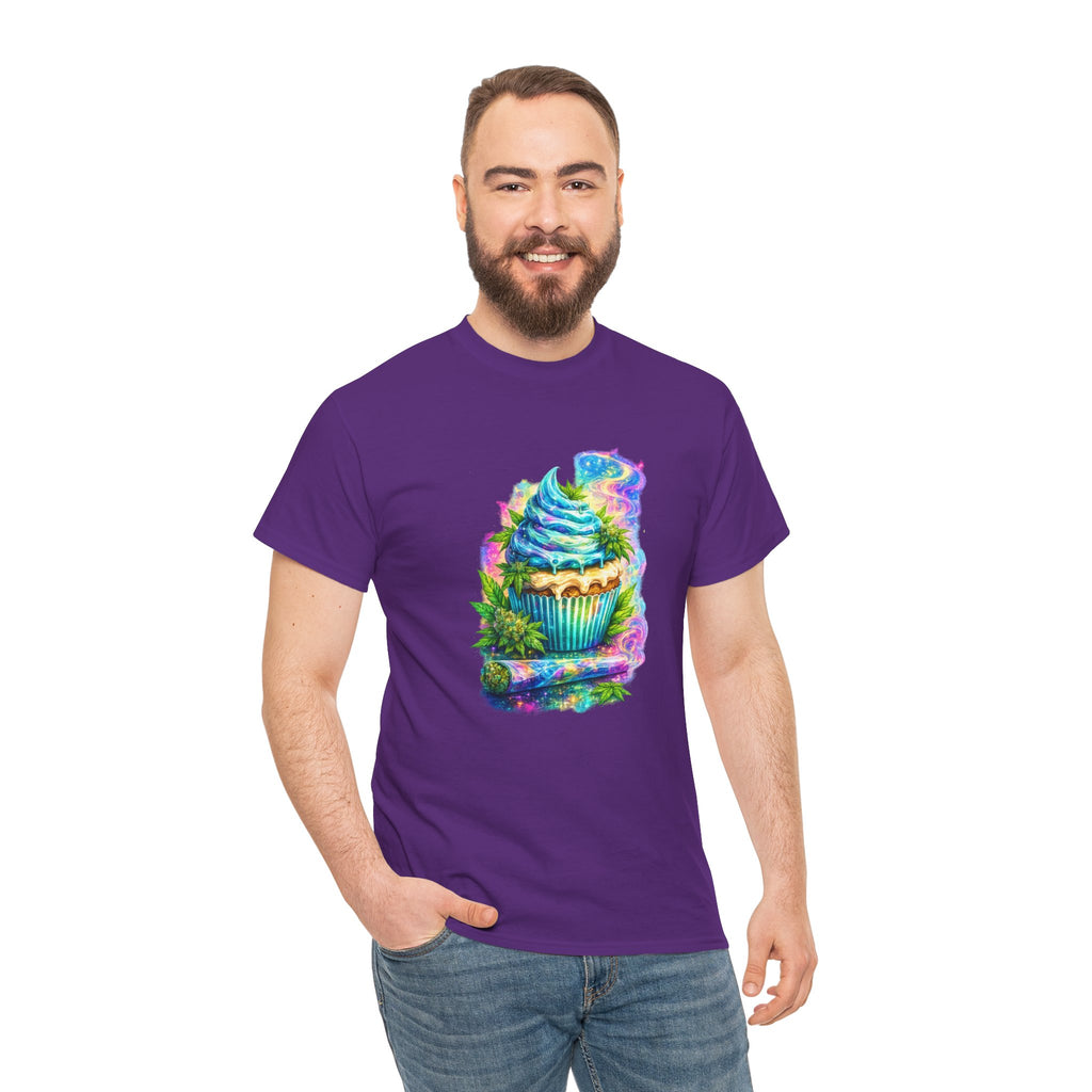 Cupcake Fantasy T-Shirt — Rainbow Psychedelic Dessert Tee