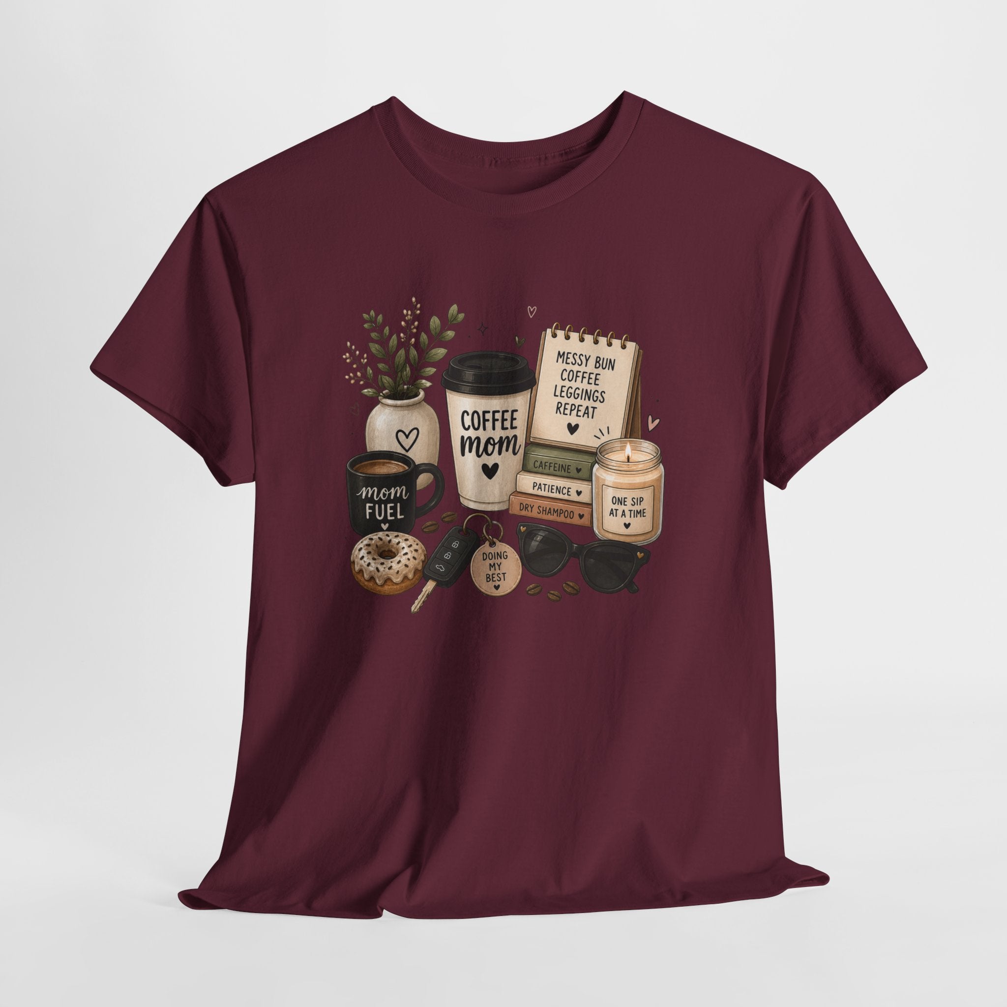 Coffee Mom Tee — Cute Coffee & Cookies Graphic T-Shirt