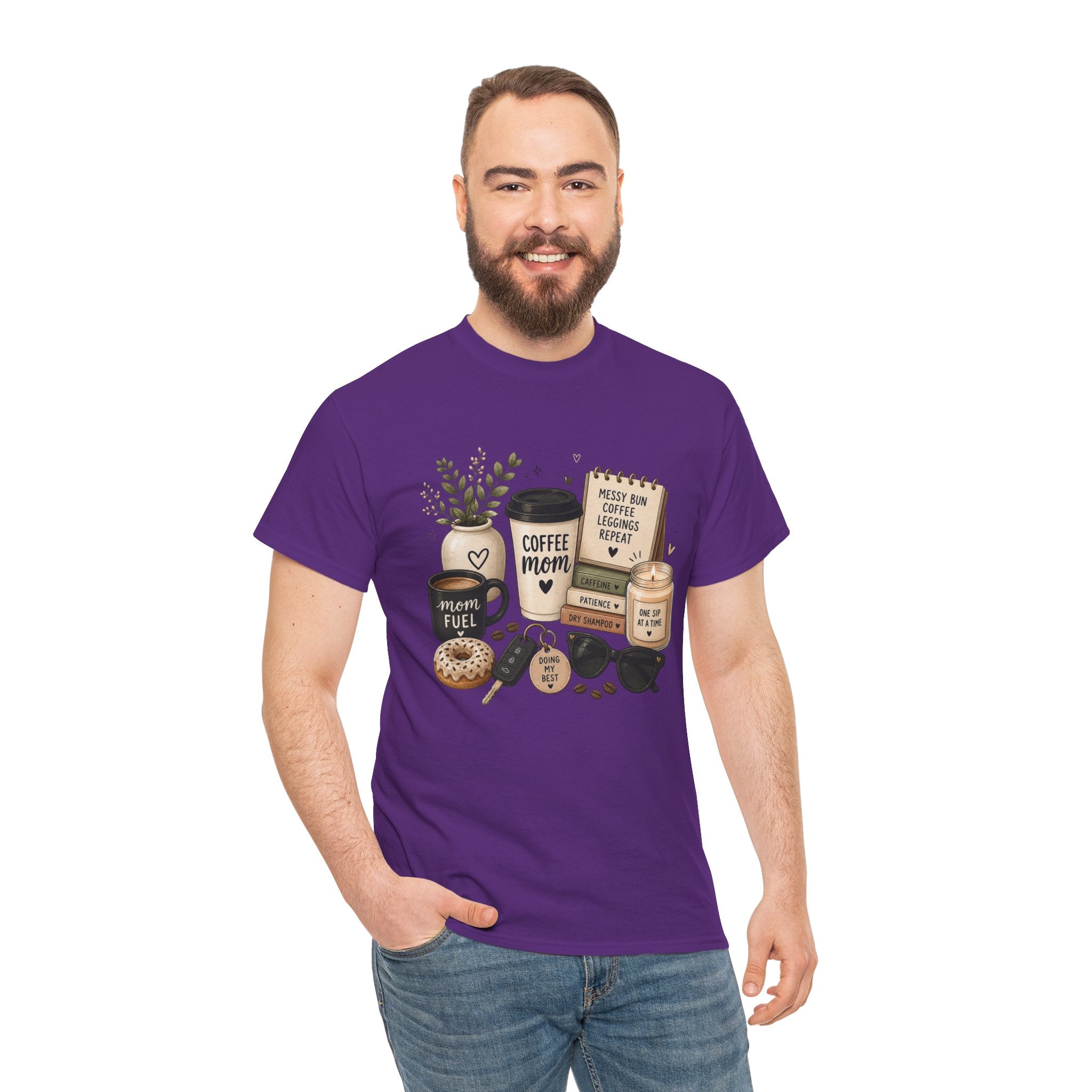 Coffee Mom Tee — Cute Coffee & Cookies Graphic T-Shirt