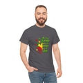 T-Shirt — "In A World Where Mosses Rule" Colorful Mushroom & Leaf Graphic