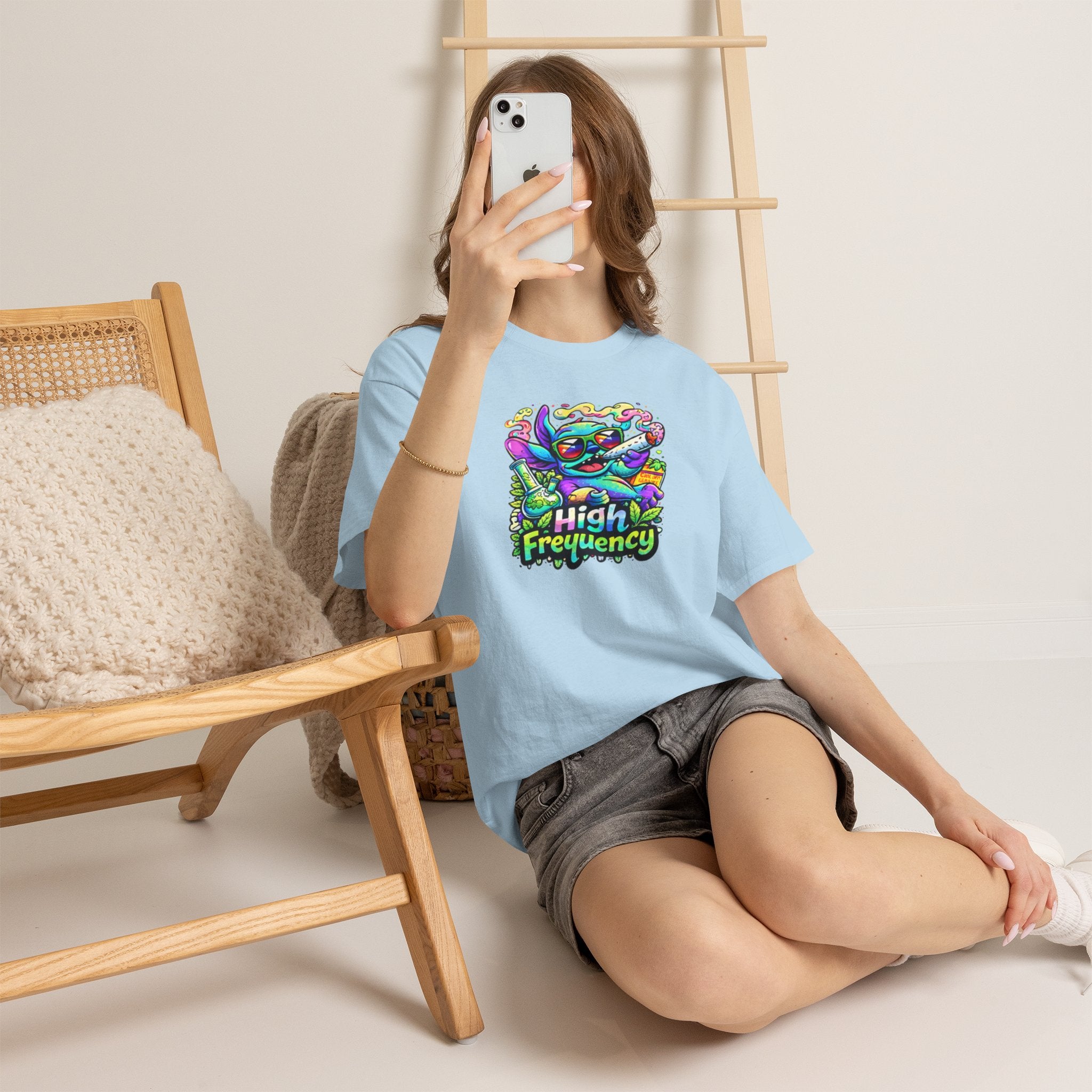 Psychedelic Cat 'High Frequency' Graphic Tee