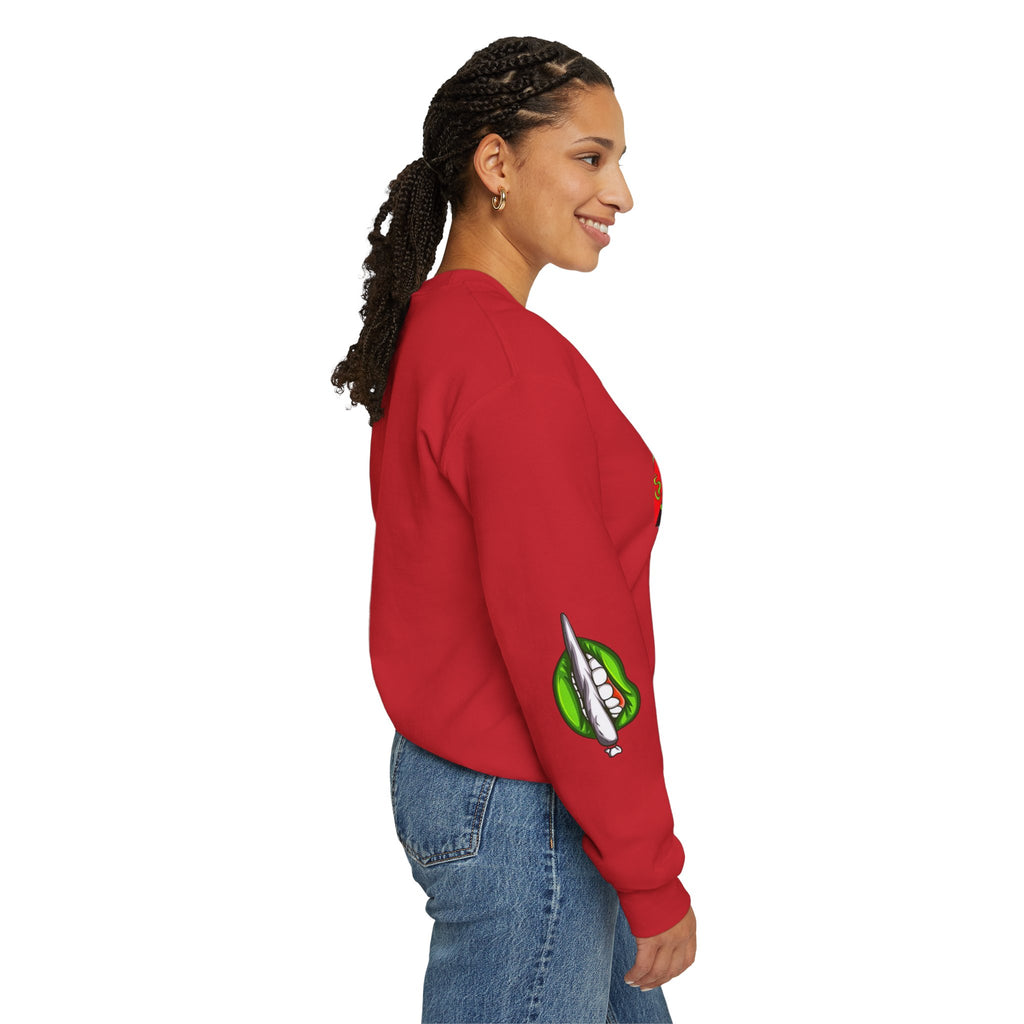Stoner Chicks Crewneck Sweatshirt — Retro Cannabis Graphic