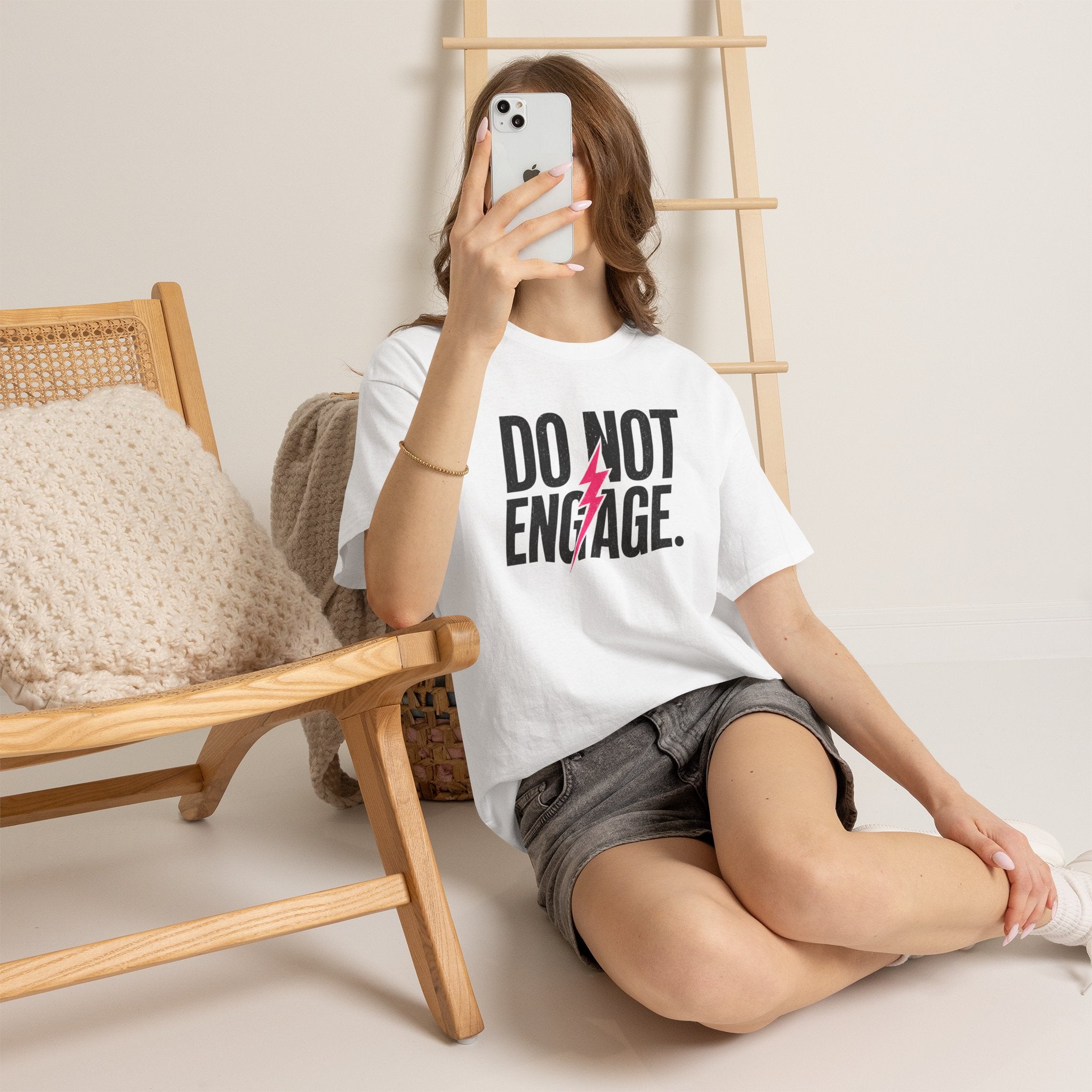 Do Not Engage Lightning Tee — Funny Bold Graphic T‑Shirt
