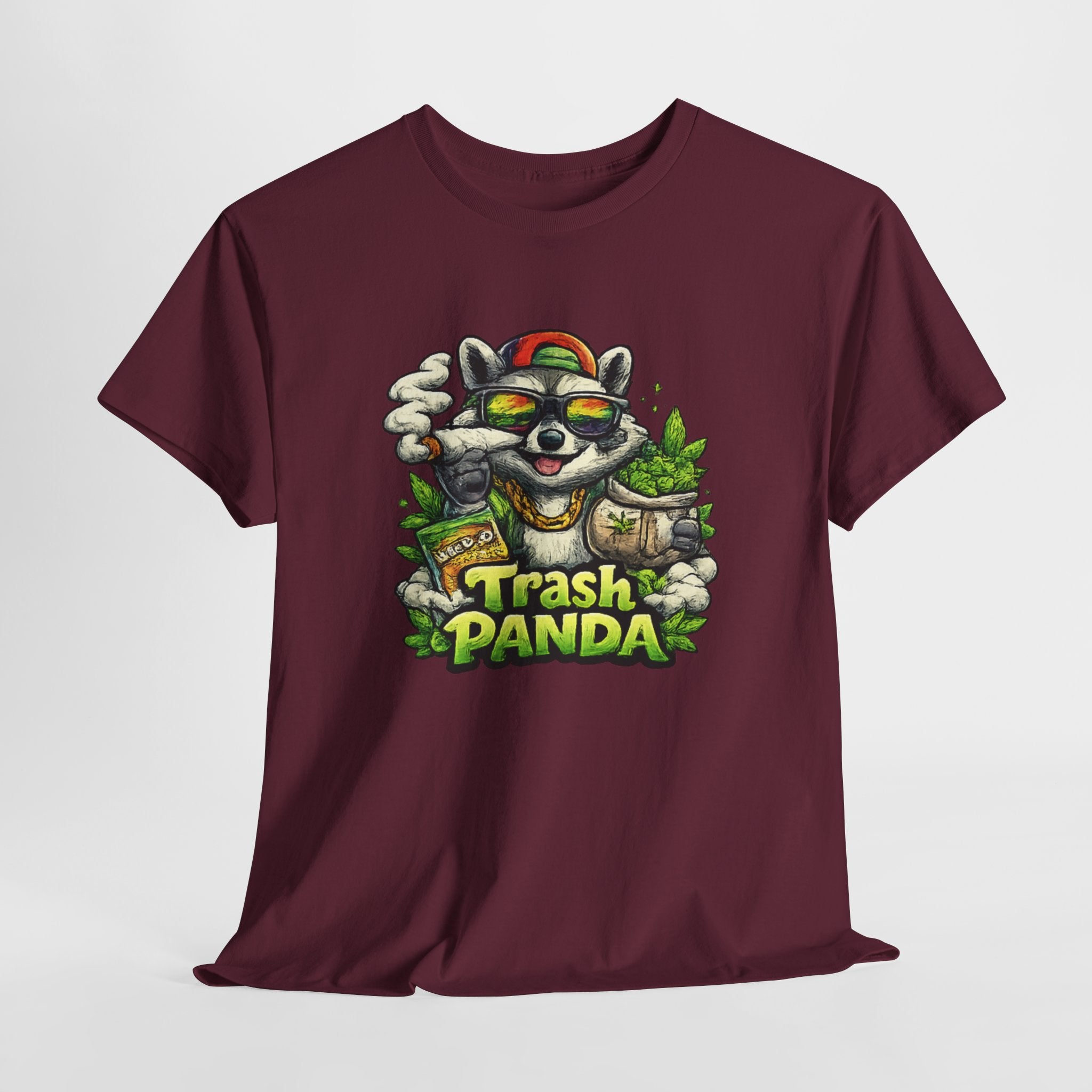 Trash Panda Graphic Tee — Funny Raccoon Streetwear Shirt