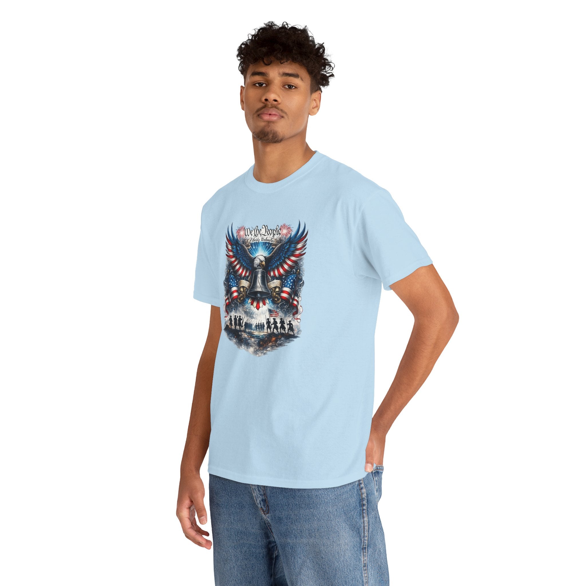 Patriotic Eagle Tee — "We the People" Liberty Bell Graphic T-Shirt
