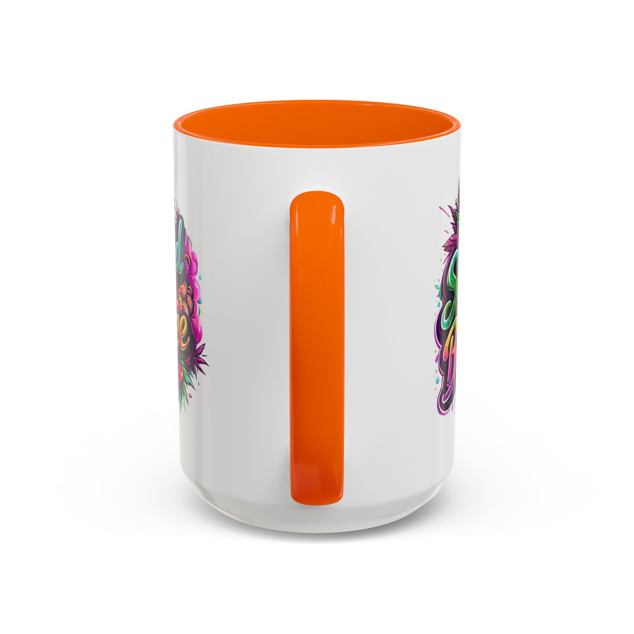 Accent Coffee Mug — "Stoned and Boujee" Colorful Cannabis Art