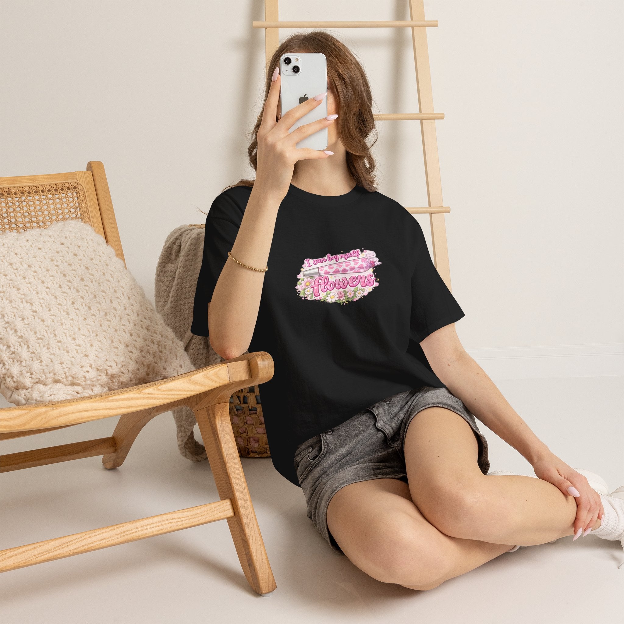 Floral 'I Own A Bouquet Of Flowers' Graphic Tee — Women's Cute Garden Shirt