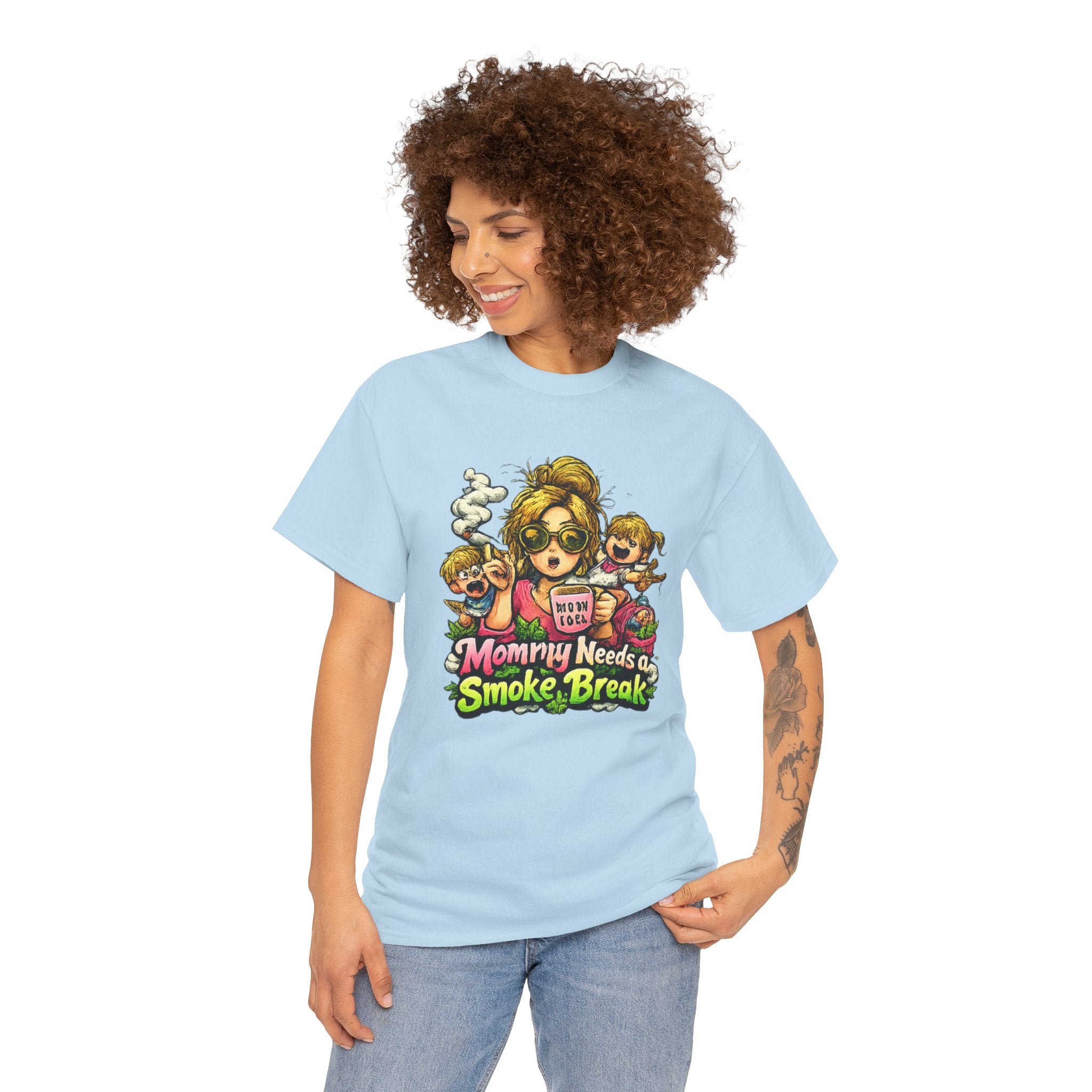 Mommy Needs a Smoke Break T-Shirt — Funny Mom Graphic Tee