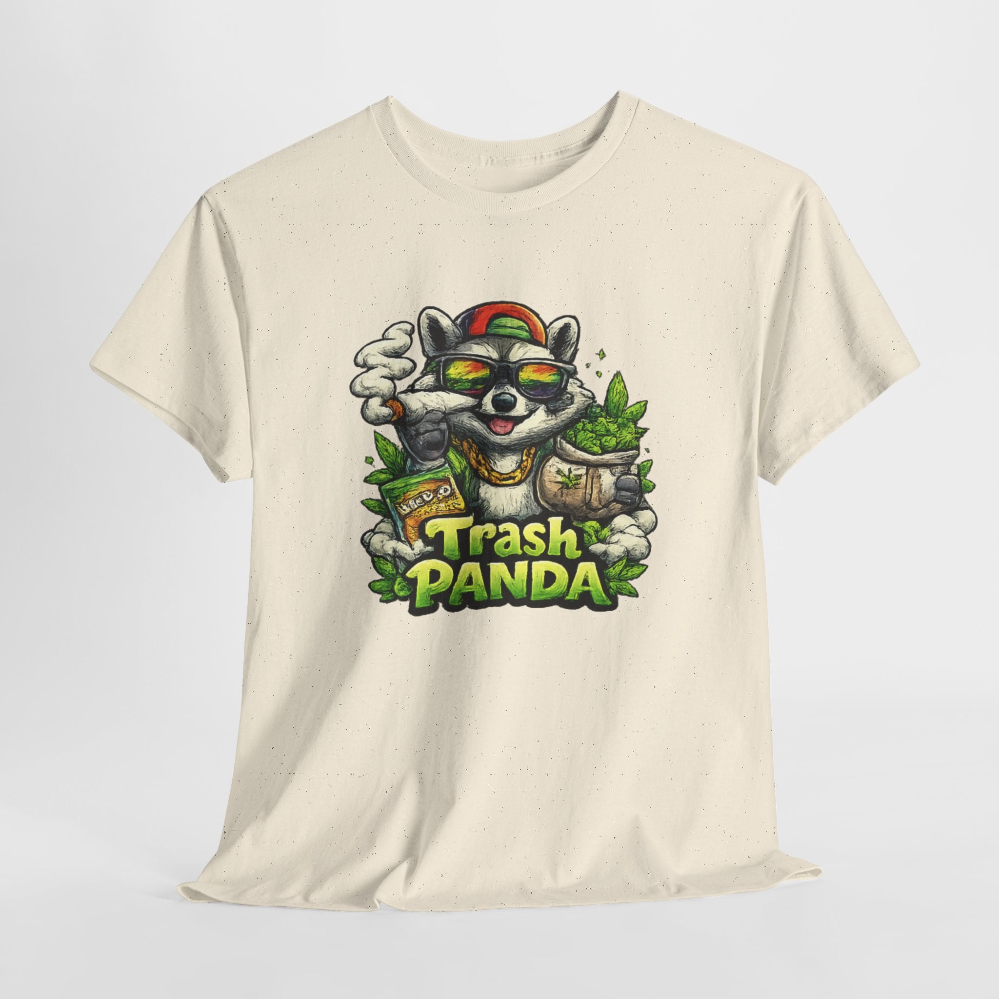 Trash Panda Graphic Tee — Funny Raccoon Streetwear Shirt