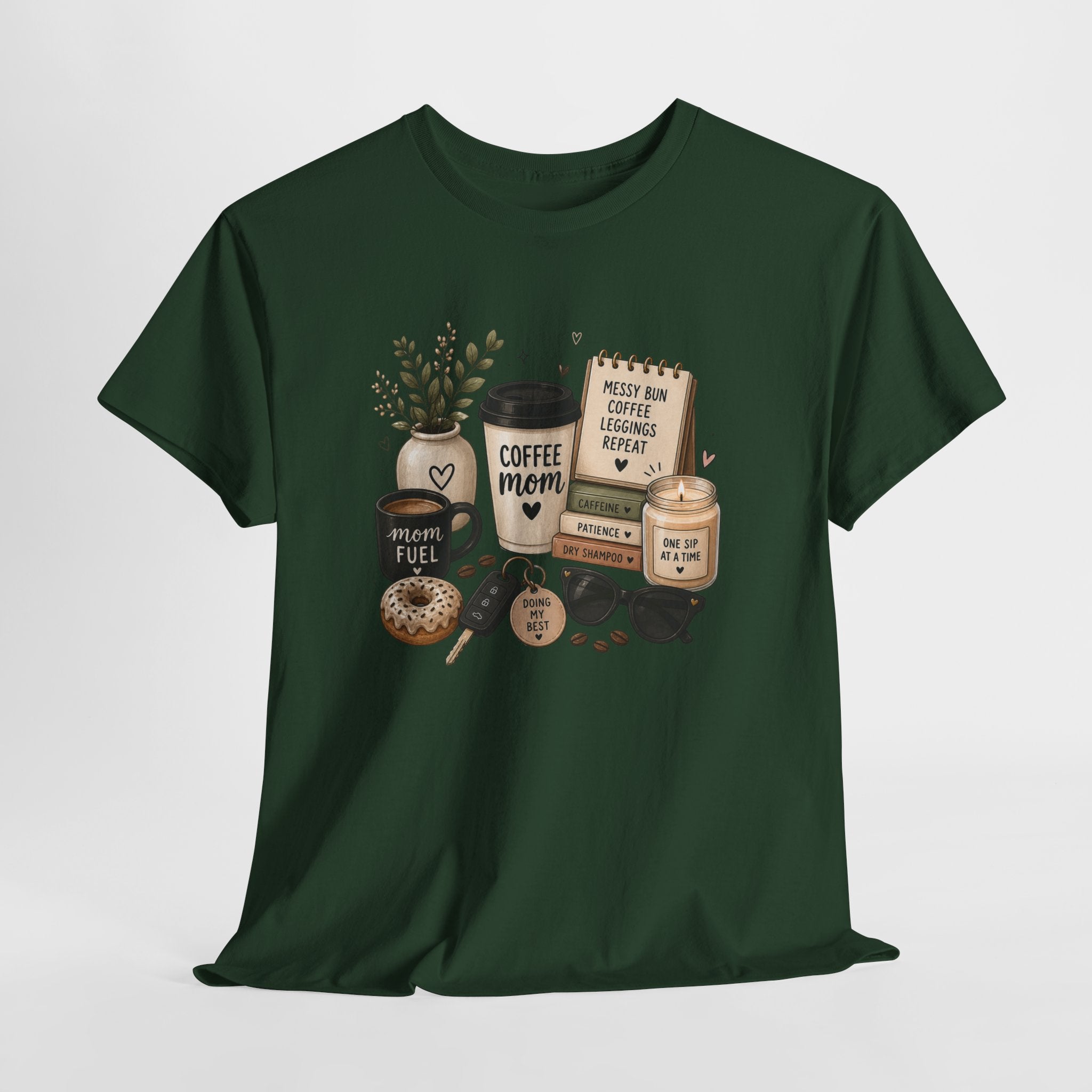 Coffee Mom Tee — Cute Coffee & Cookies Graphic T-Shirt