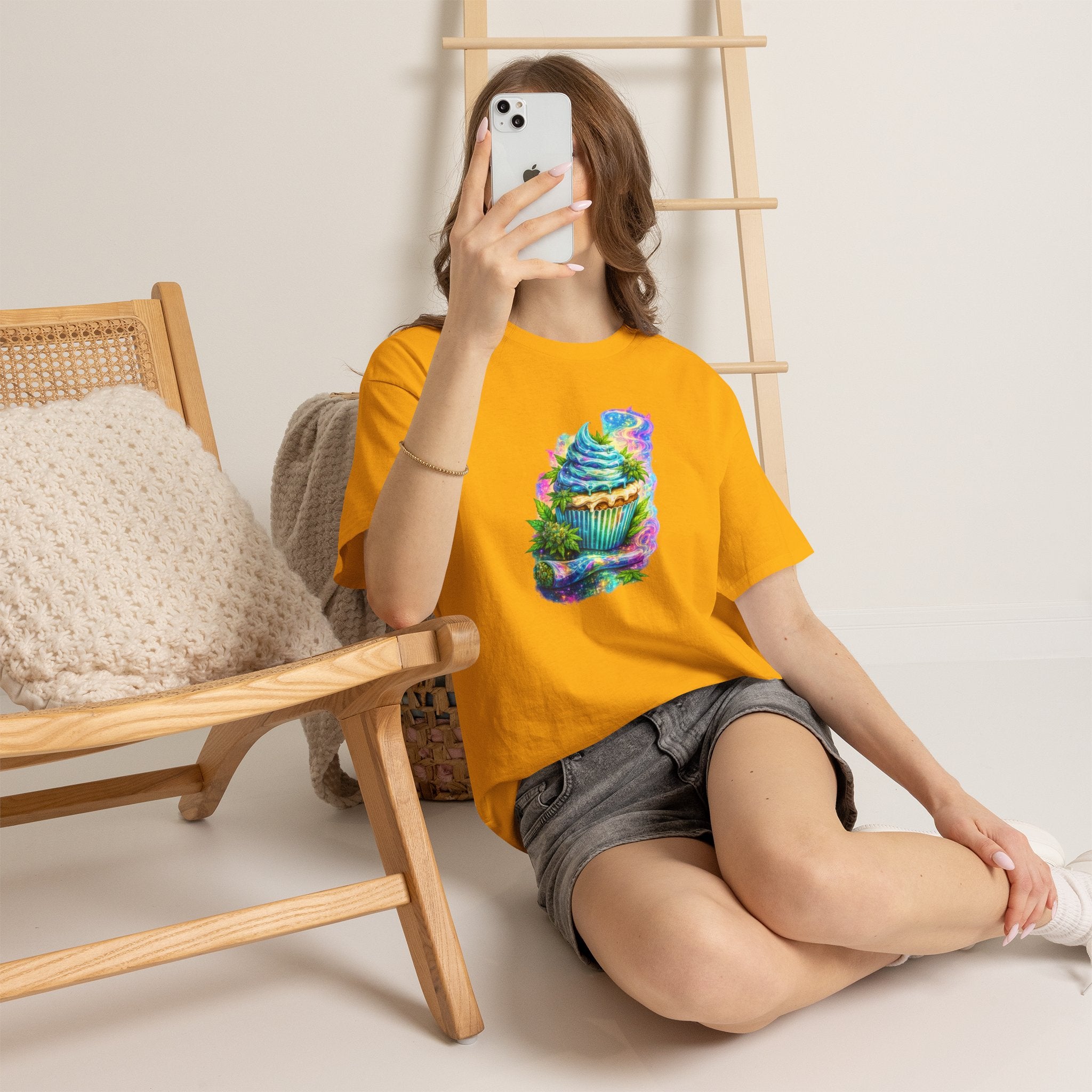 Cupcake Fantasy T-Shirt — Rainbow Psychedelic Dessert Tee