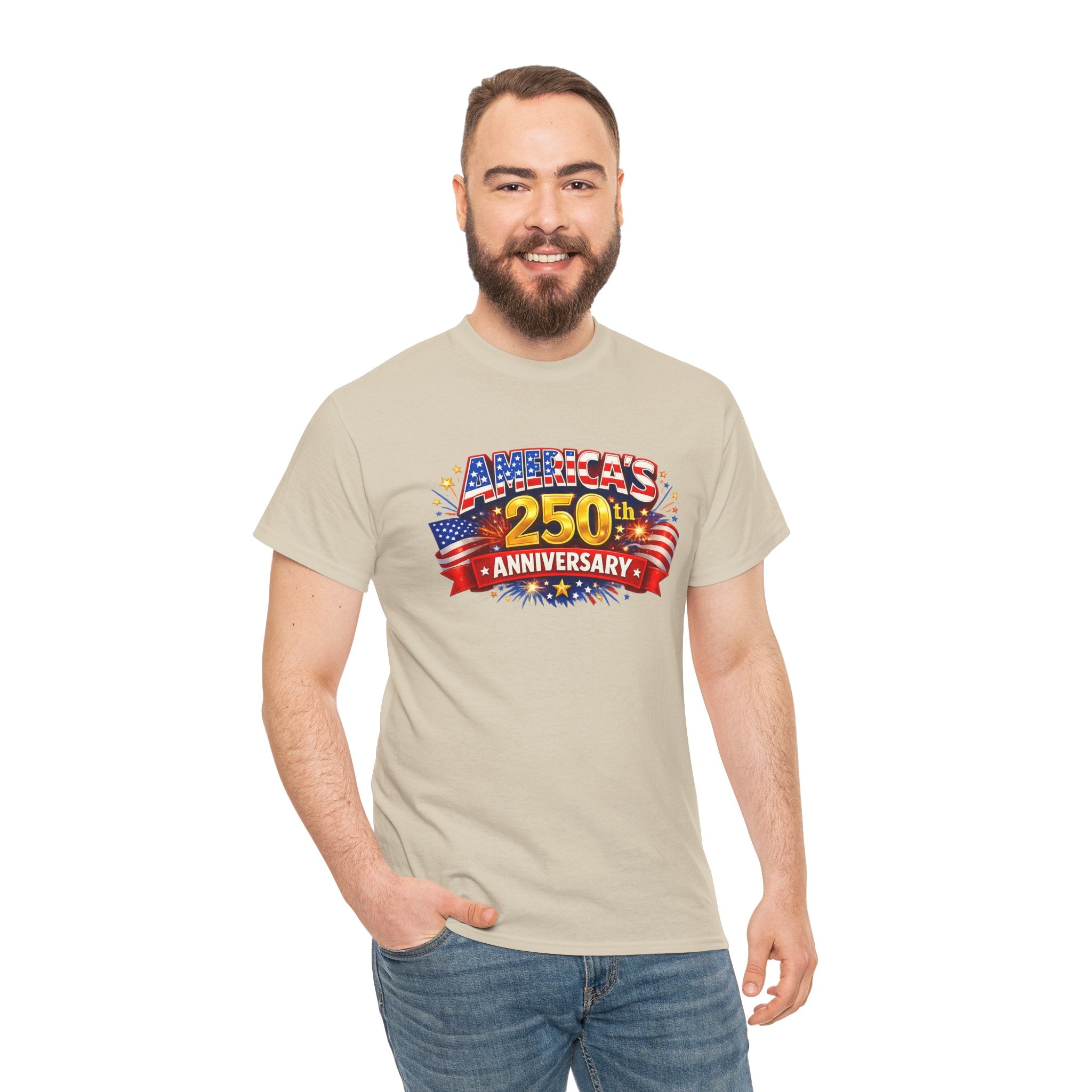 America's 250th Anniversary T-Shirt — Patriotic 4th of July Tee