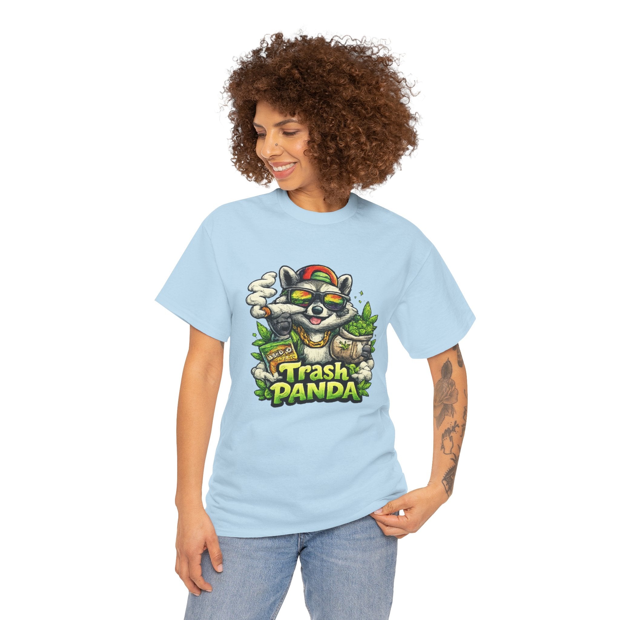 Trash Panda Graphic Tee — Funny Raccoon Streetwear Shirt