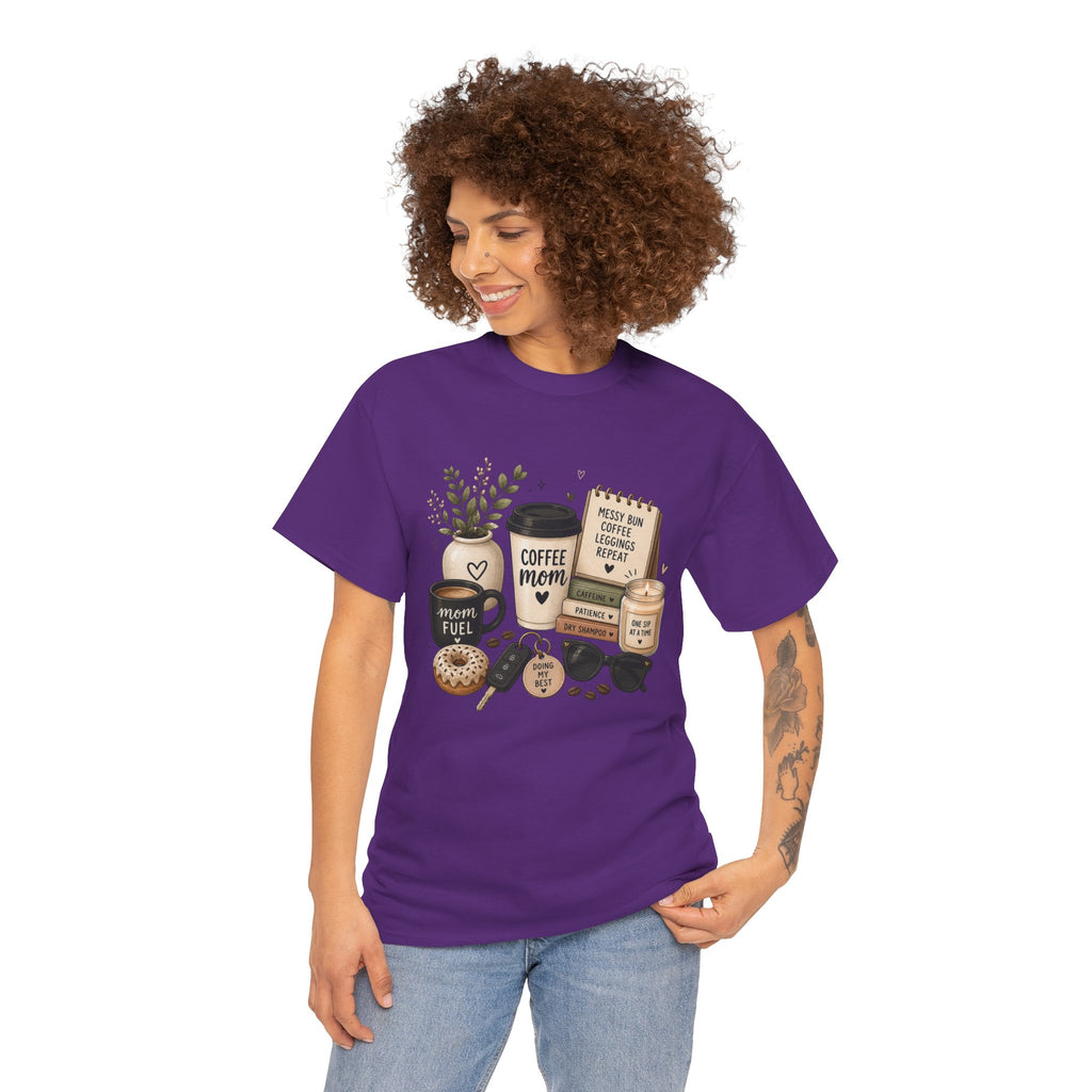 Coffee Mom Tee — Cute Coffee & Cookies Graphic T-Shirt