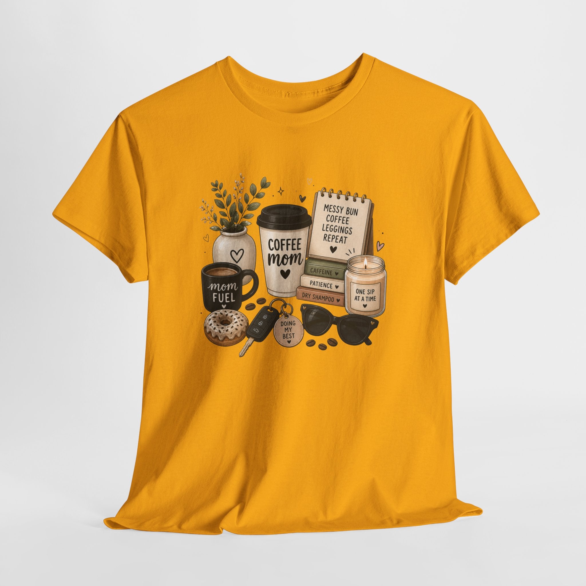 Coffee Mom Tee — Cute Coffee & Cookies Graphic T-Shirt
