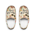 Women's Indoor Slippers — 'Home & Cozy' Floral Beach Shells Design