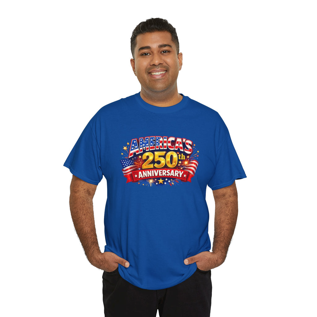 America's 250th Anniversary T-Shirt — Patriotic 4th of July Tee
