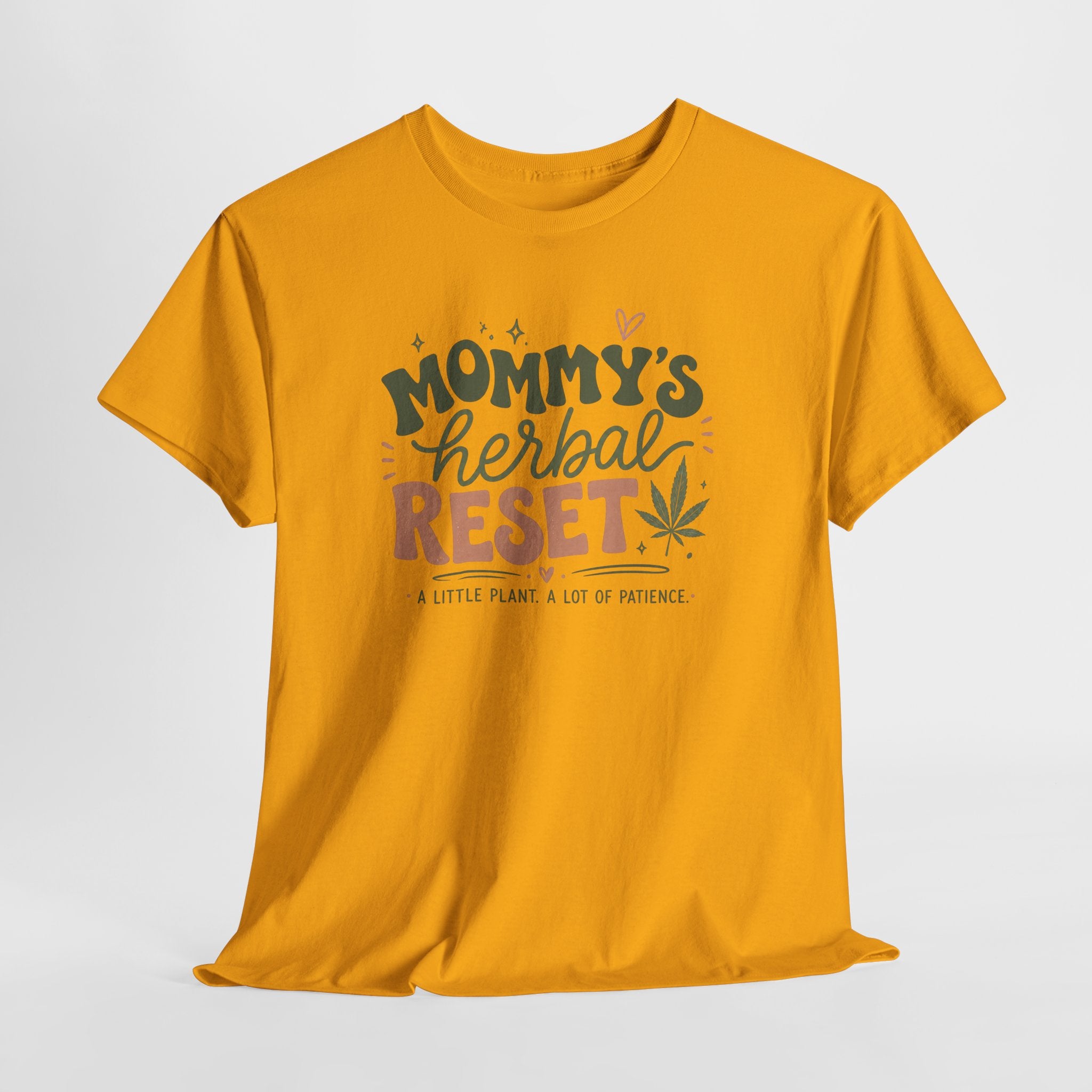 T-Shirt — "Mommy's Herbal Reset" Graphic Tee (Cannabis Plant Mom Shirt)