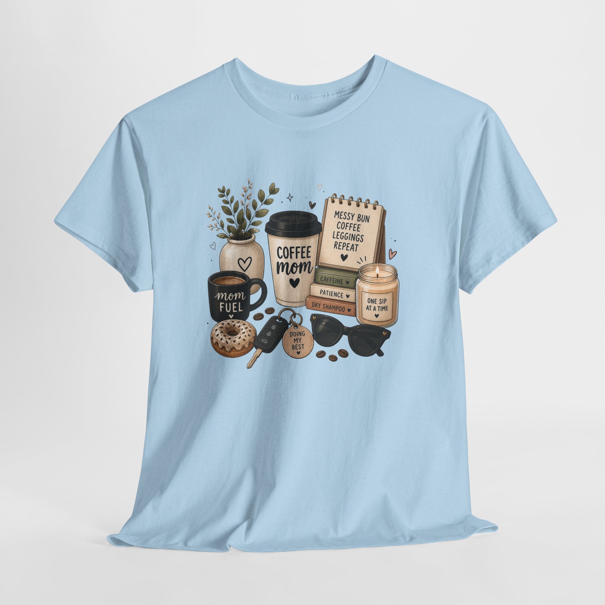 Coffee Mom Tee — Cute Coffee & Cookies Graphic T-Shirt