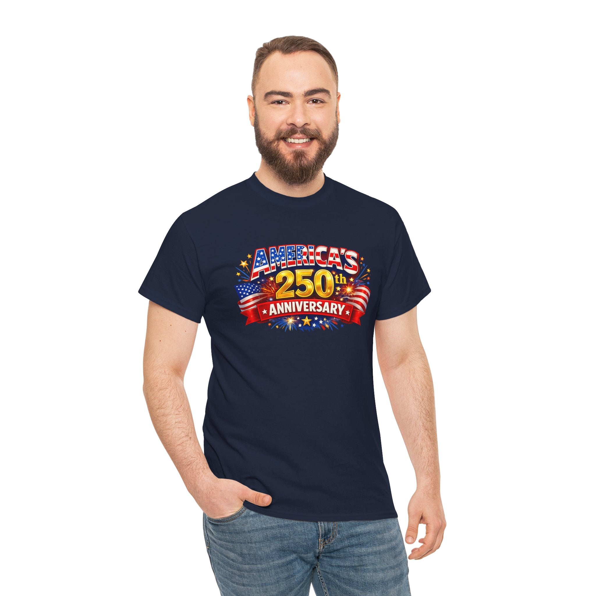 America's 250th Anniversary T-Shirt — Patriotic 4th of July Tee