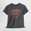 Stay Classy a Little Savage Tee — Leopard Heart Graphic T-Shirt