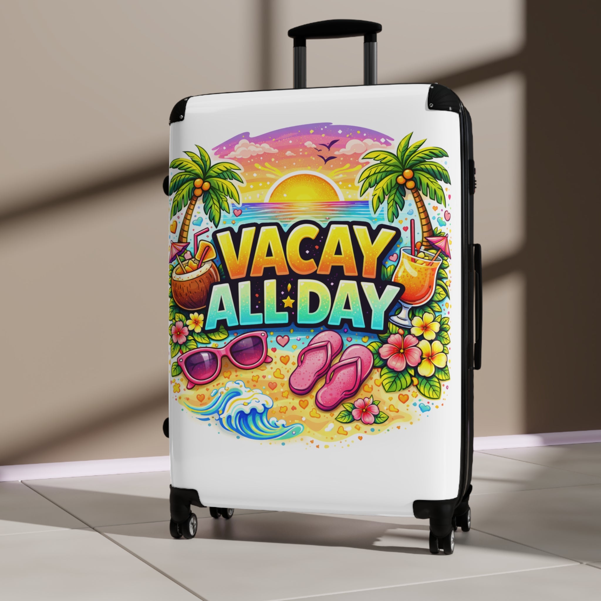 Suitcase - Vacay All Day Beach Carry-On Luggage