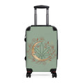 Moon & Leaf Carry-On Suitcase — Botanical Crescent Travel Luggage