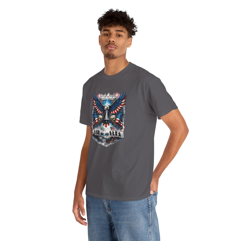 Patriotic Eagle Tee — "We the People" Liberty Bell Graphic T-Shirt
