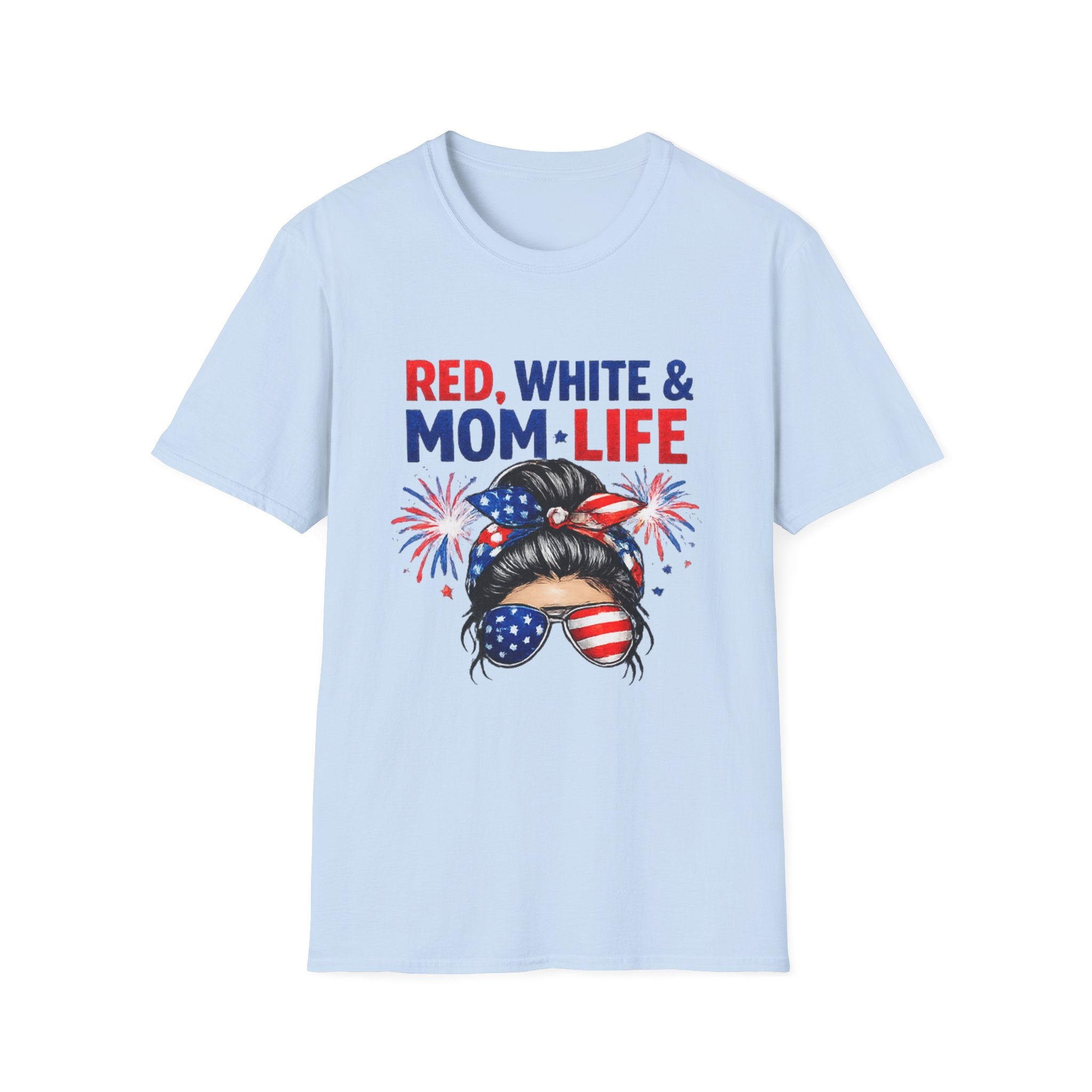 Mom Life USA T-Shirt — "Red, White & Mom Life" Patriotic Fourth of July Tee