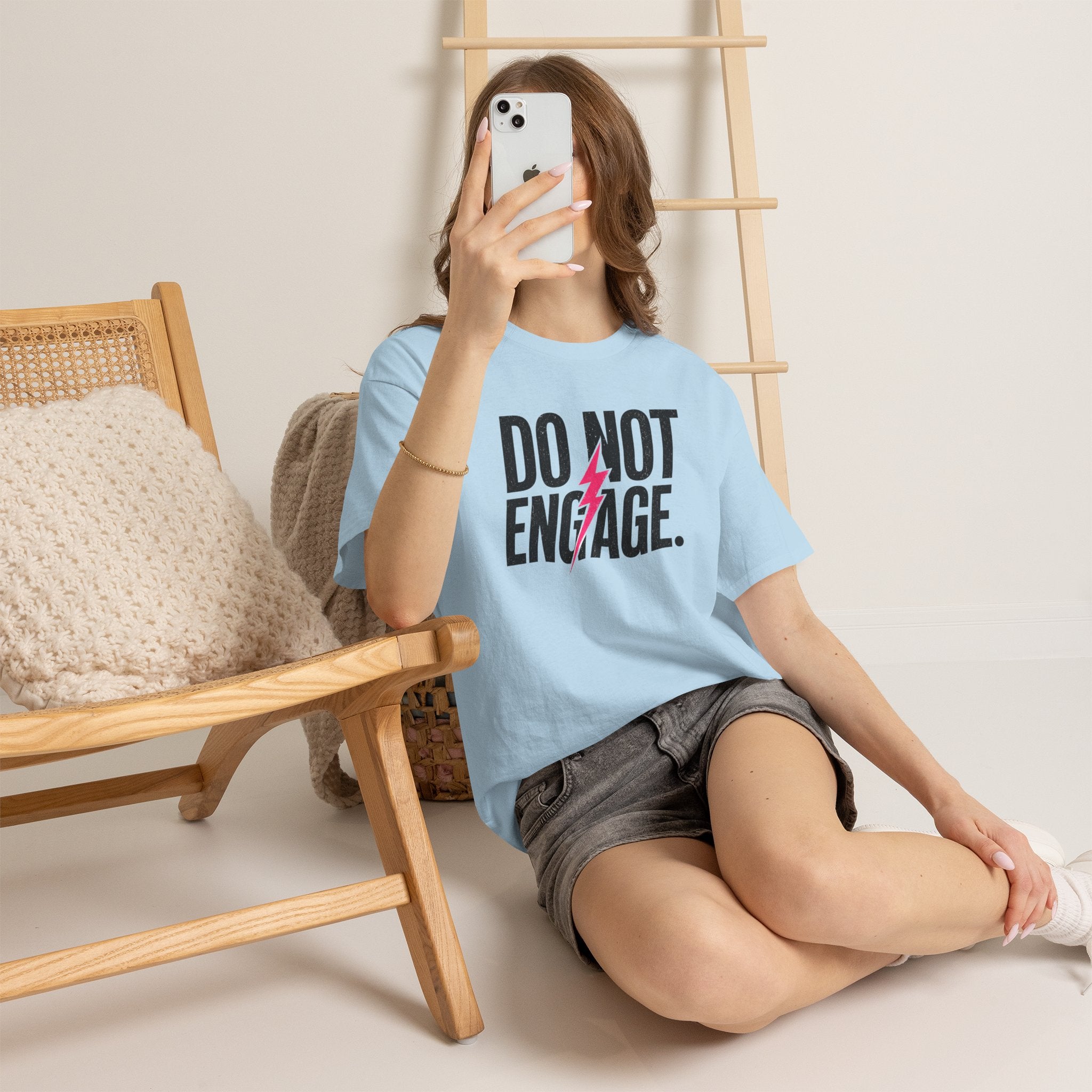 Do Not Engage Lightning Tee — Funny Bold Graphic T‑Shirt