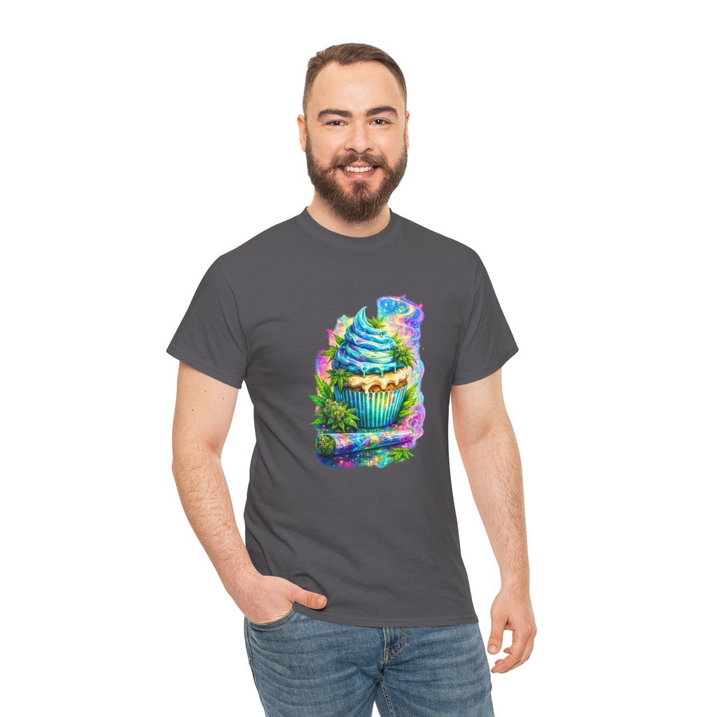 Cupcake Fantasy T-Shirt — Rainbow Psychedelic Dessert Tee