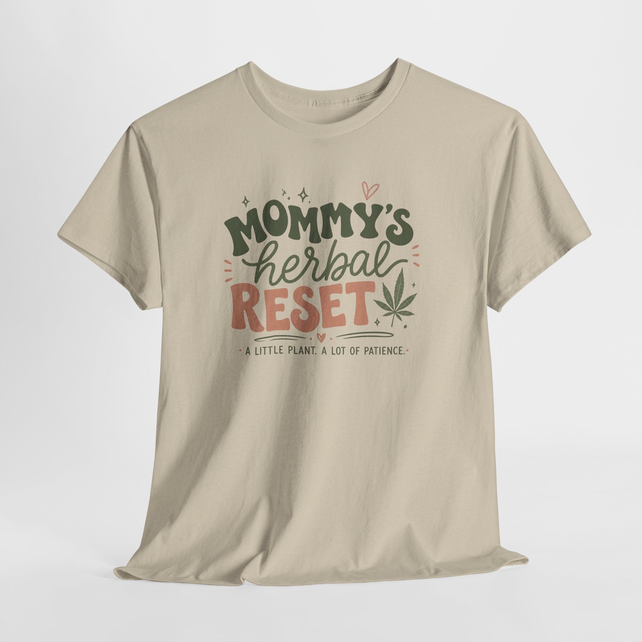 T-Shirt — "Mommy's Herbal Reset" Graphic Tee (Cannabis Plant Mom Shirt)