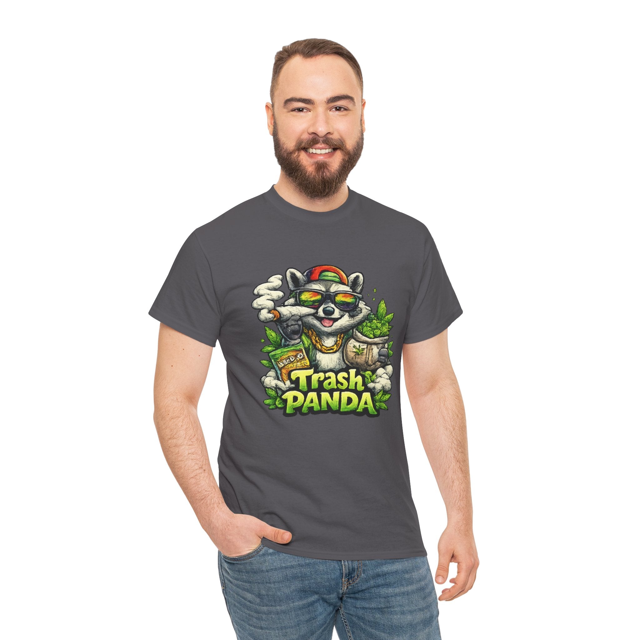 Trash Panda Graphic Tee — Funny Raccoon Streetwear Shirt