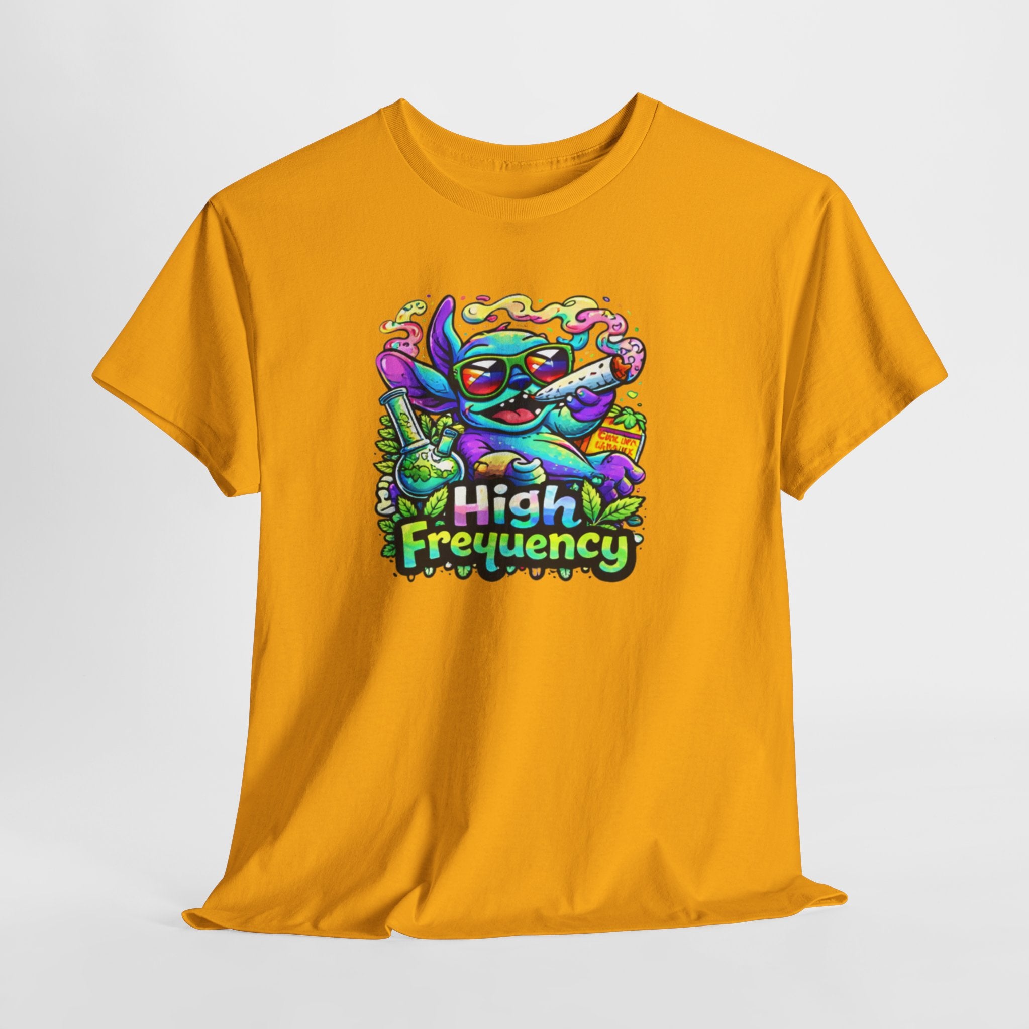 Psychedelic Cat 'High Frequency' Graphic Tee
