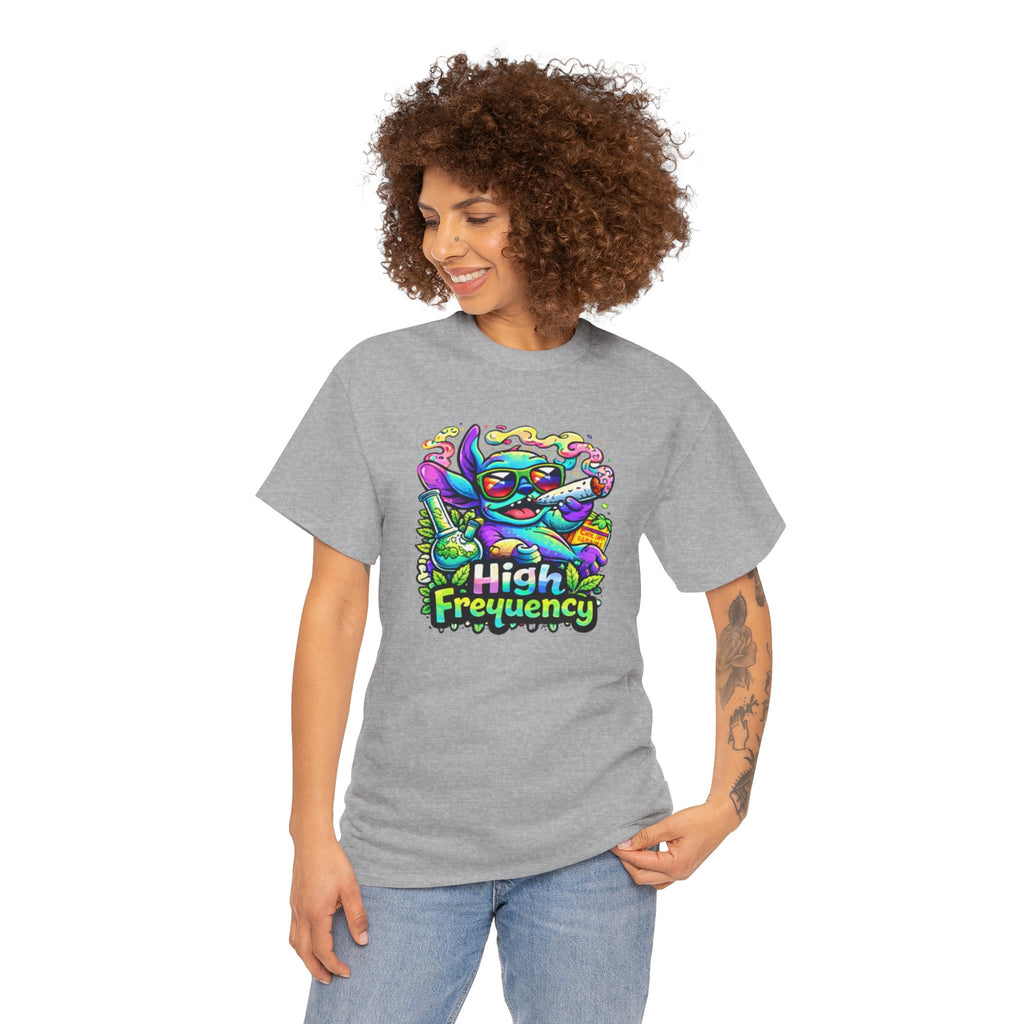 Psychedelic Cat 'High Frequency' Graphic Tee