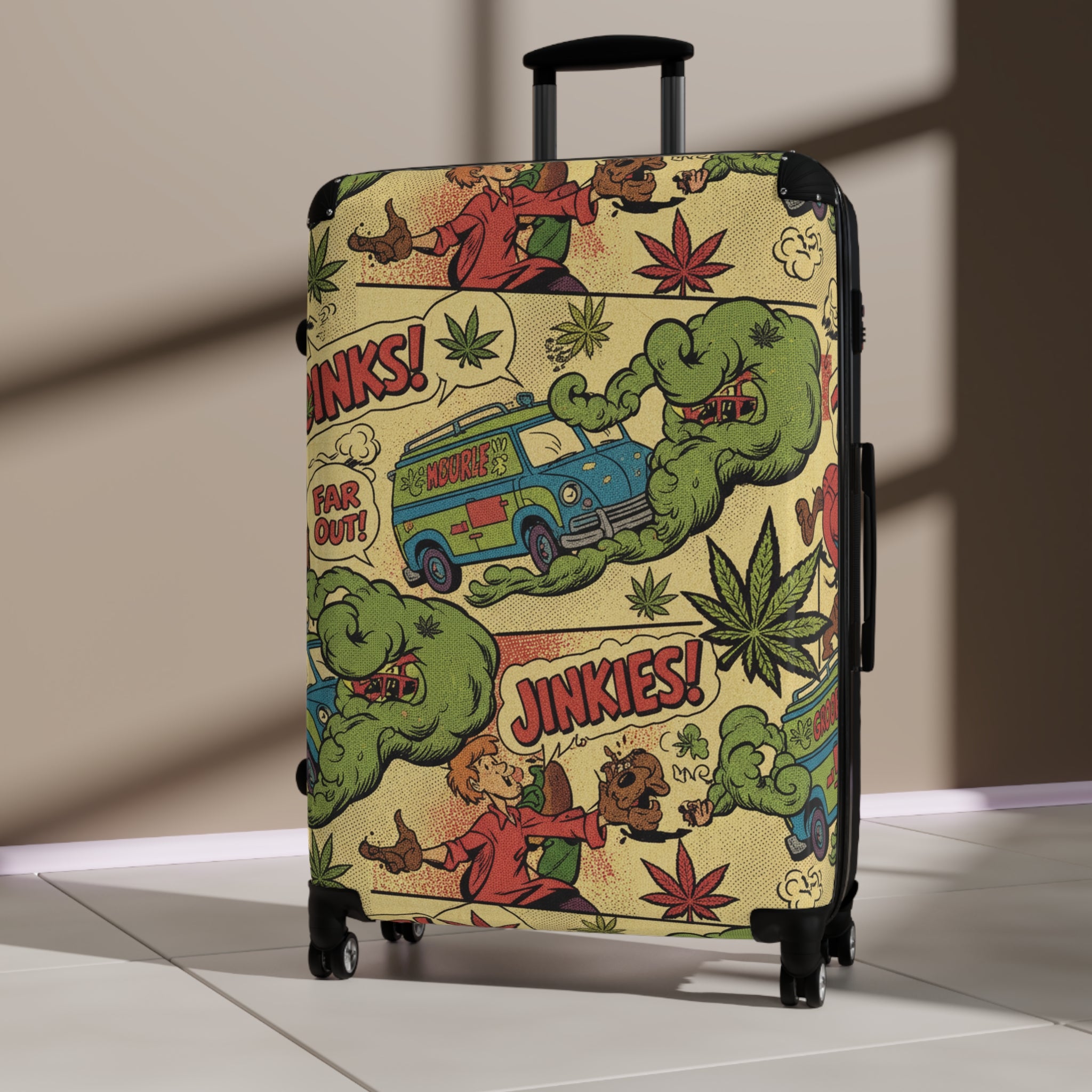 Retro Cartoon Van Suitcase – 'Jinkies!' Adventure Travel Luggage