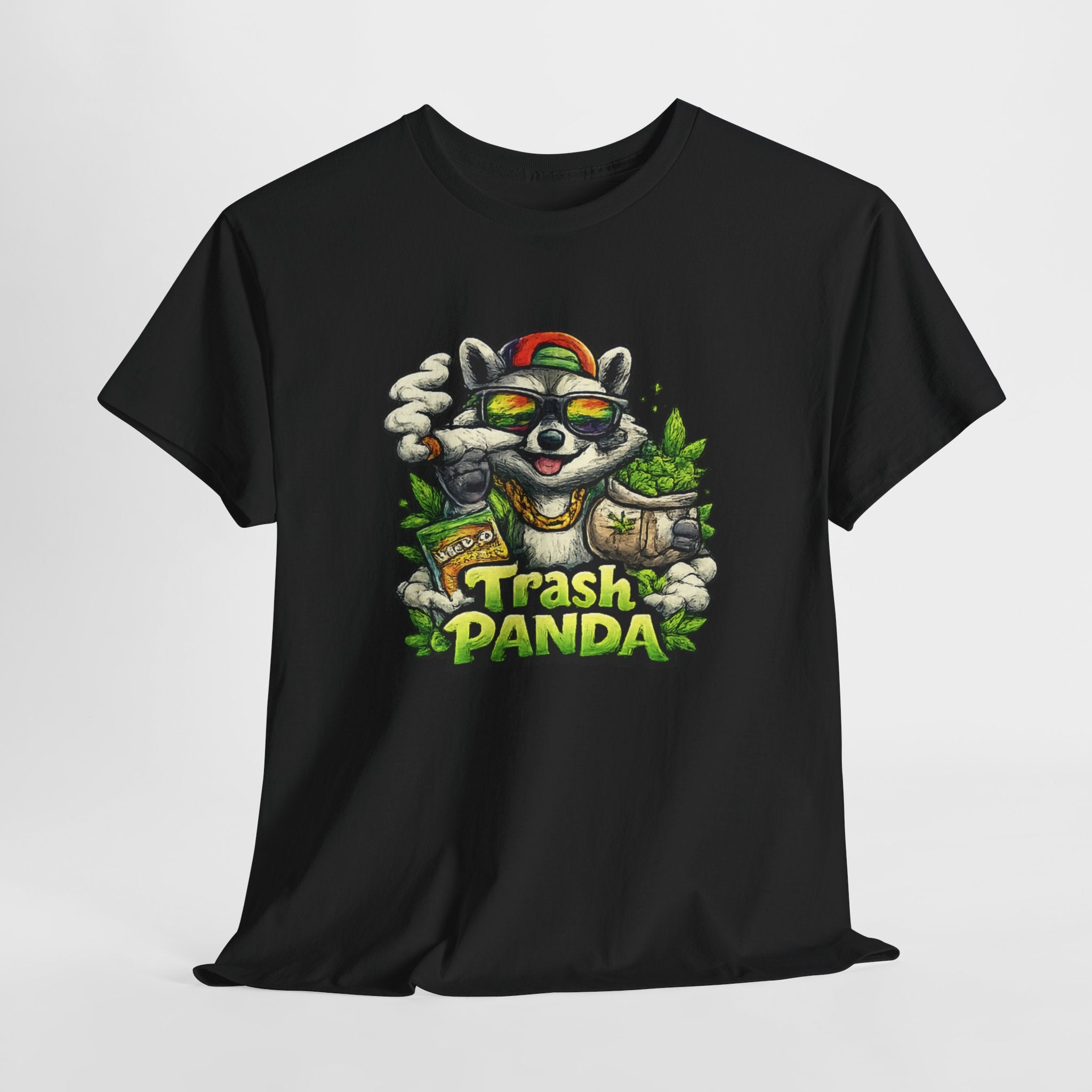 Trash Panda Graphic Tee — Funny Raccoon Streetwear Shirt