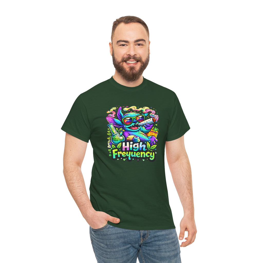 Psychedelic Cat 'High Frequency' Graphic Tee