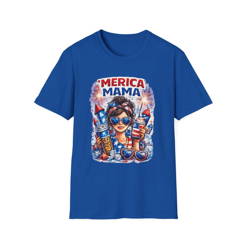 'Merica Mama T-Shirt – Patriotic Mom Fourth of July Tee