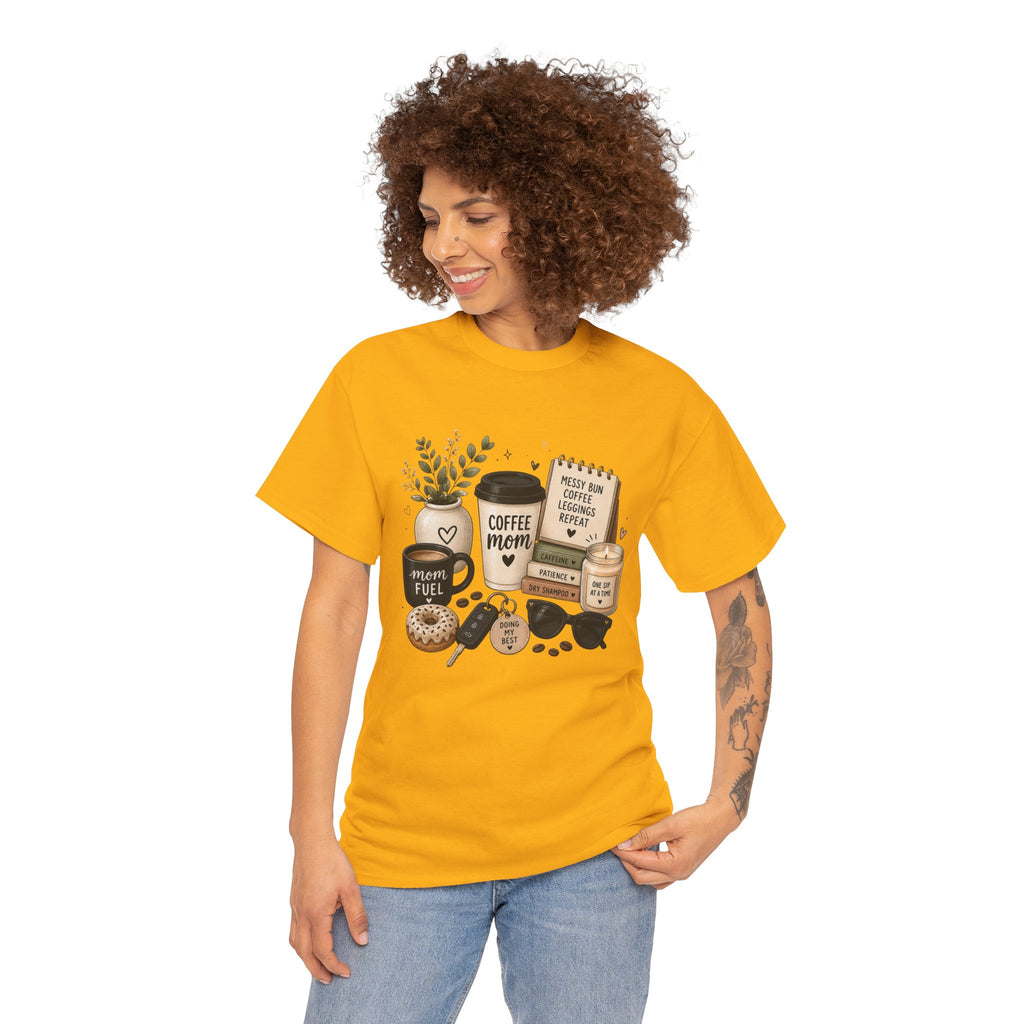 Coffee Mom Tee — Cute Coffee & Cookies Graphic T-Shirt