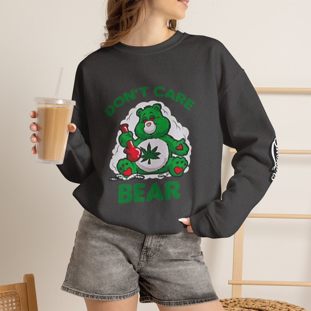 I Don't Care Bear Sweatshirt — Funny Graphic Crewneck