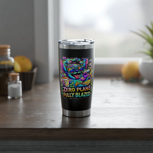 20oz Tumbler — Colorful Vagabond Travel Cup with 'Vagabond' Adventure Artwork