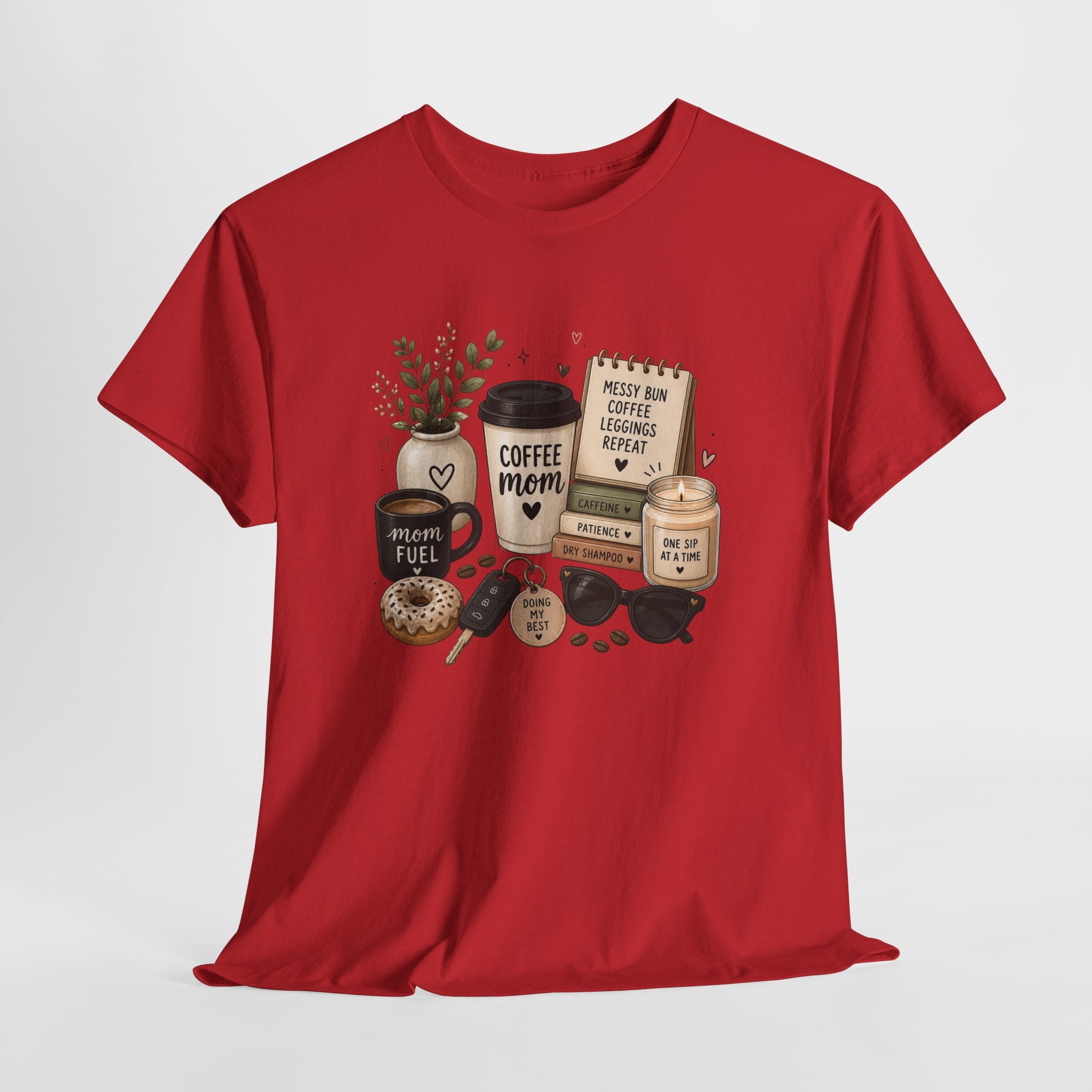 Coffee Mom Tee — Cute Coffee & Cookies Graphic T-Shirt