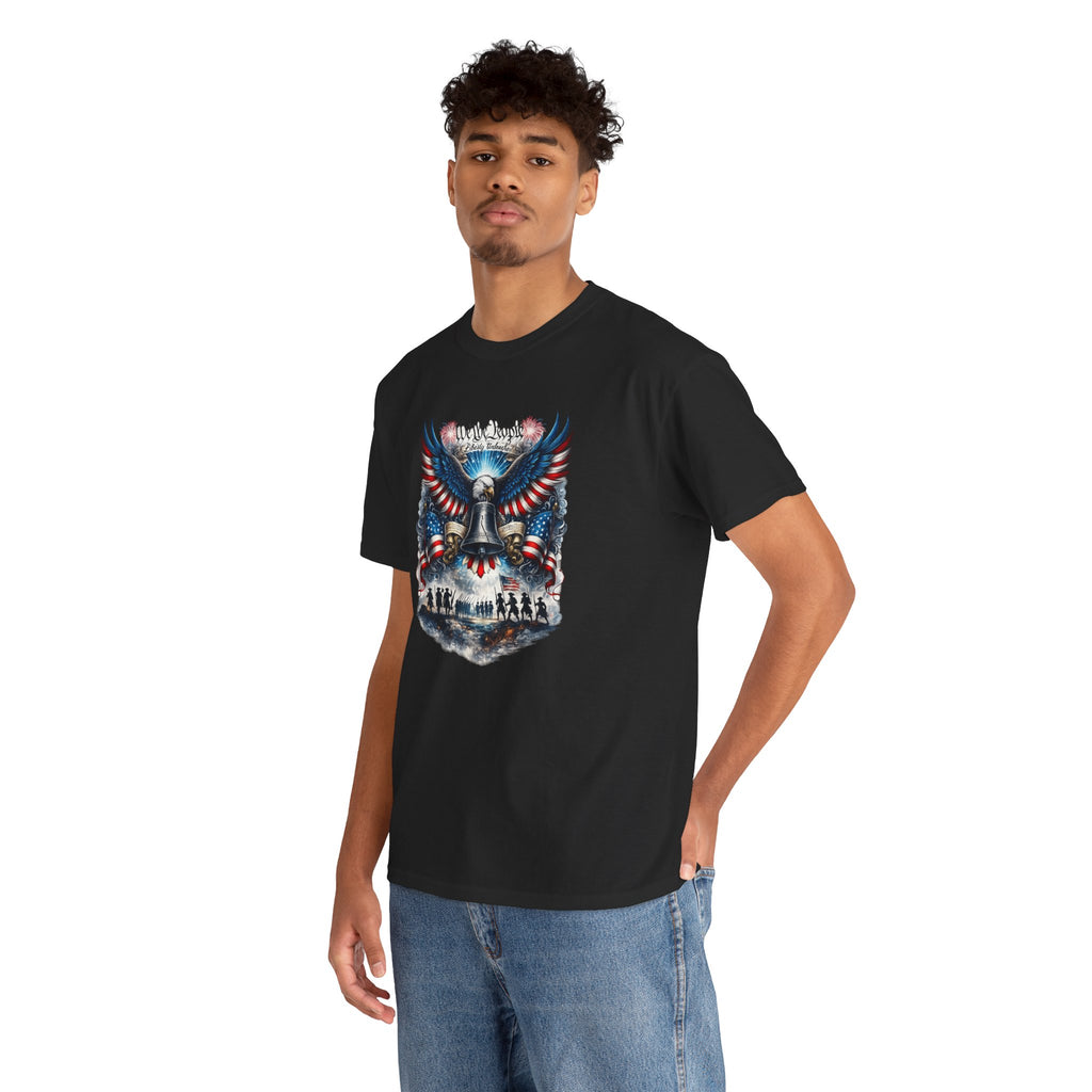 Patriotic Eagle Tee — "We the People" Liberty Bell Graphic T-Shirt