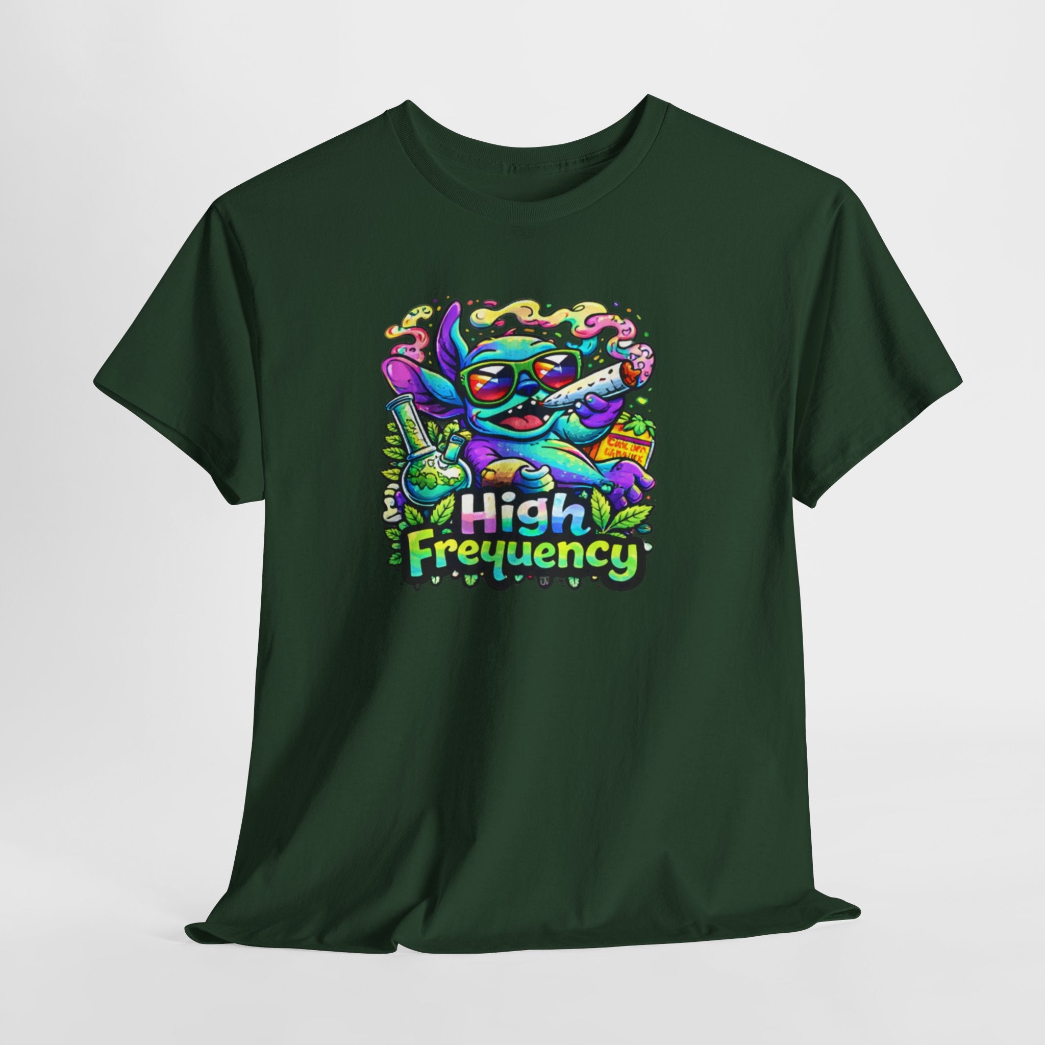 Psychedelic Cat 'High Frequency' Graphic Tee