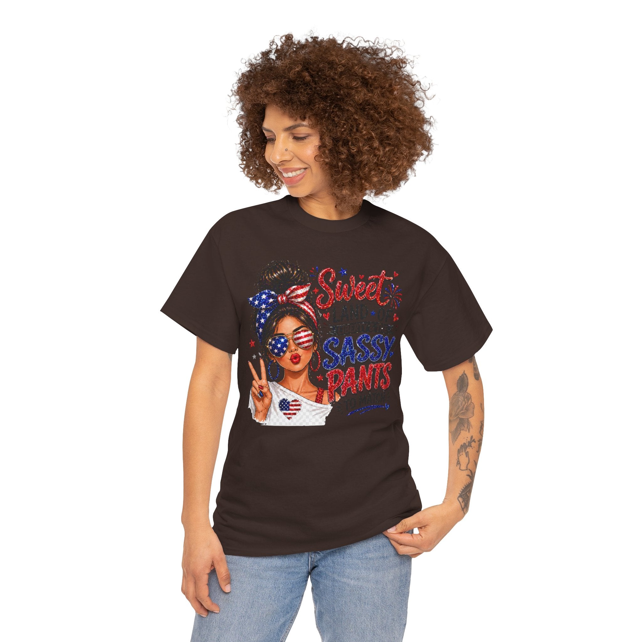 Patriotic 'Sweet Land of Liberty' Sassy Pants Tee