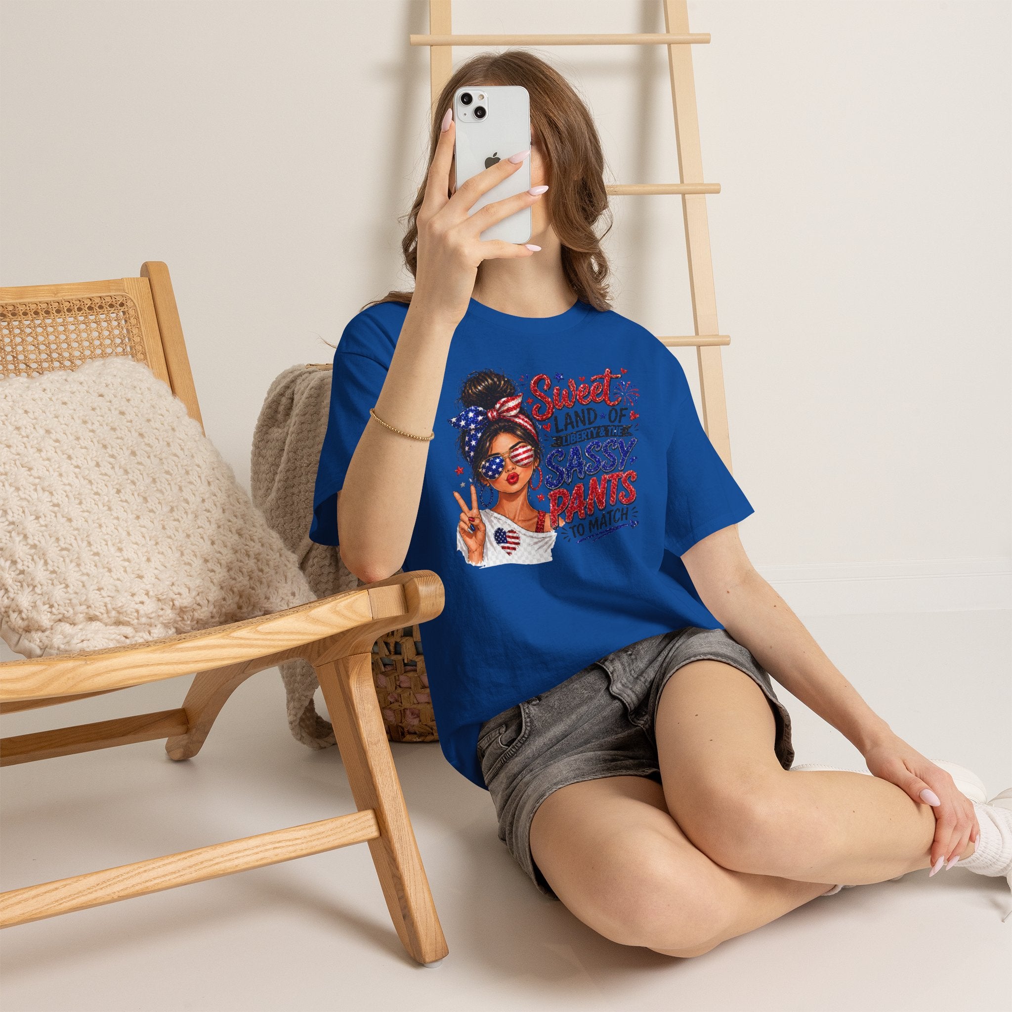Patriotic 'Sweet Land of Liberty' Sassy Pants Tee
